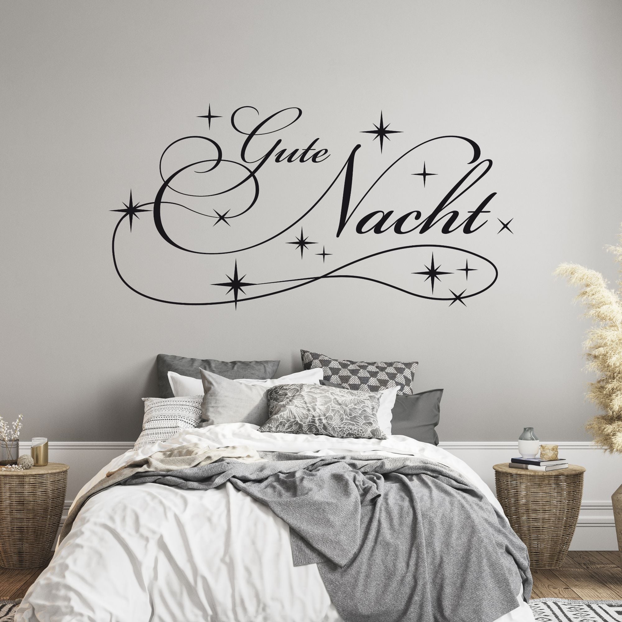 Wandtattoo „Gute Nacht“ für Schlafzimmer