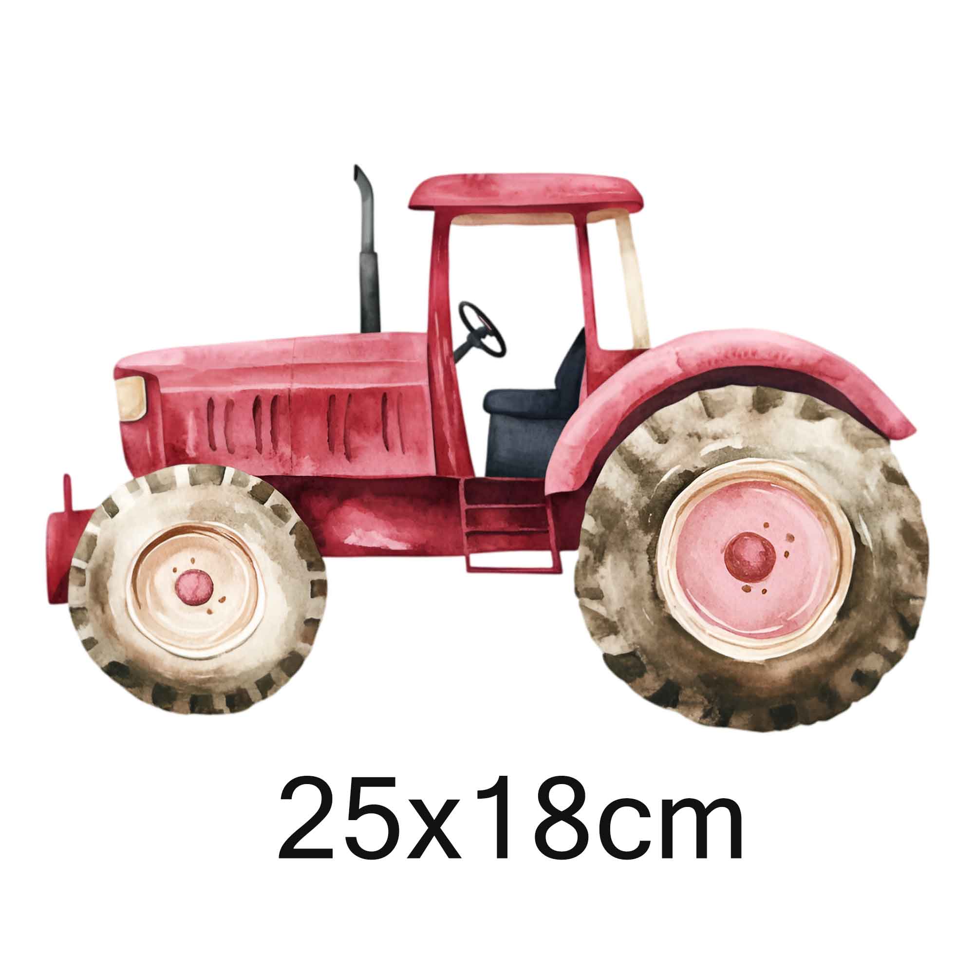 Wandtattoo Set – 12-teilig – Bauernhof Traktoren