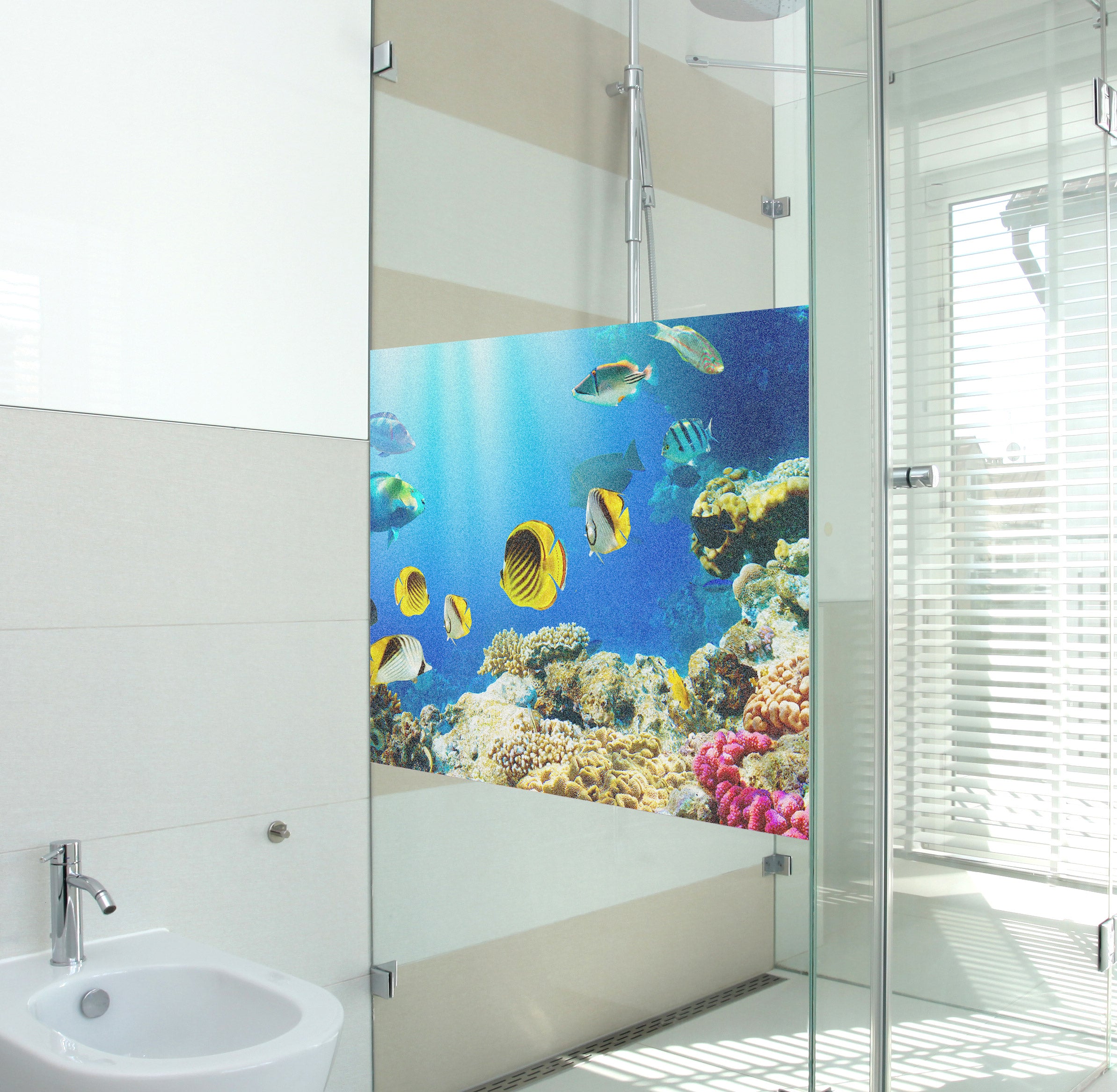 Fensterfolie Unterwasserwelt