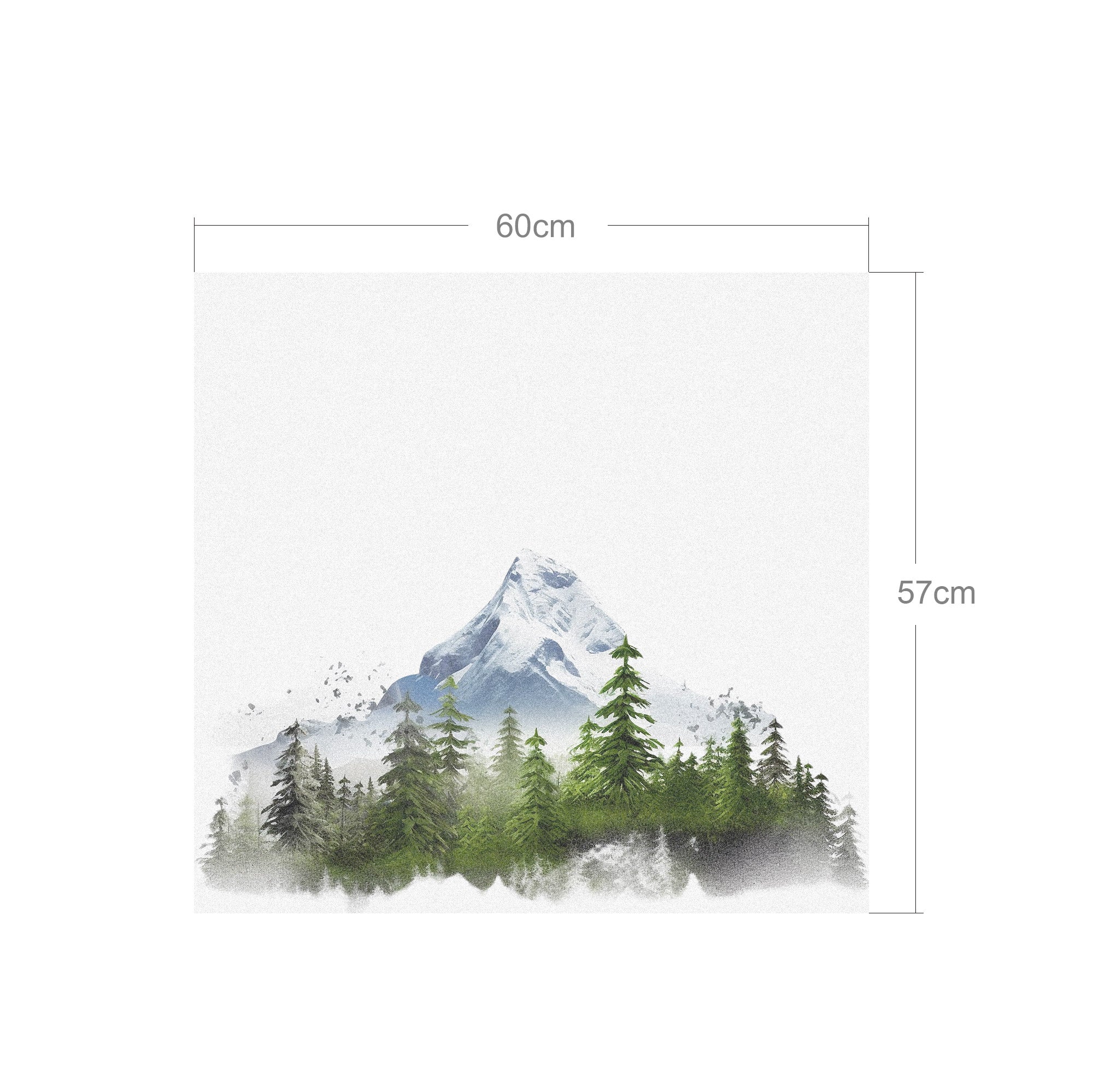 Glasdekor Landschaft