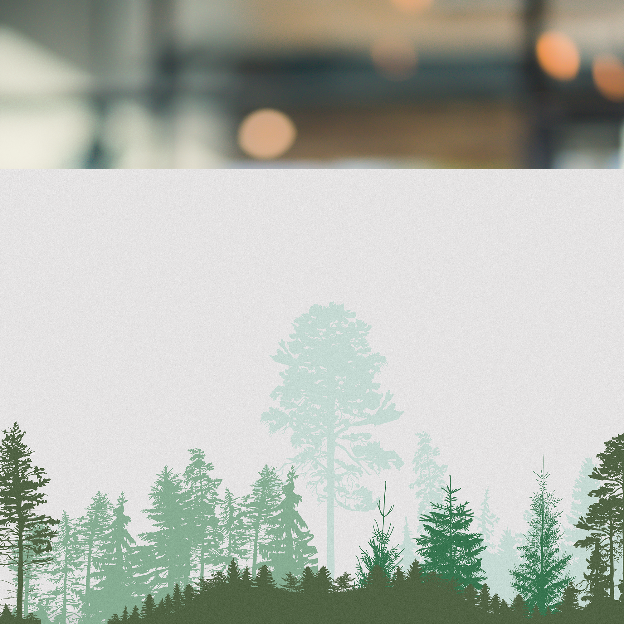 Fensterfolie Waldmotiv