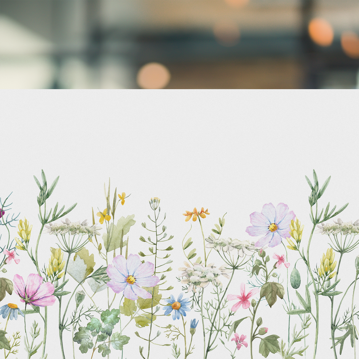 Fensterfolie Blumenwiese