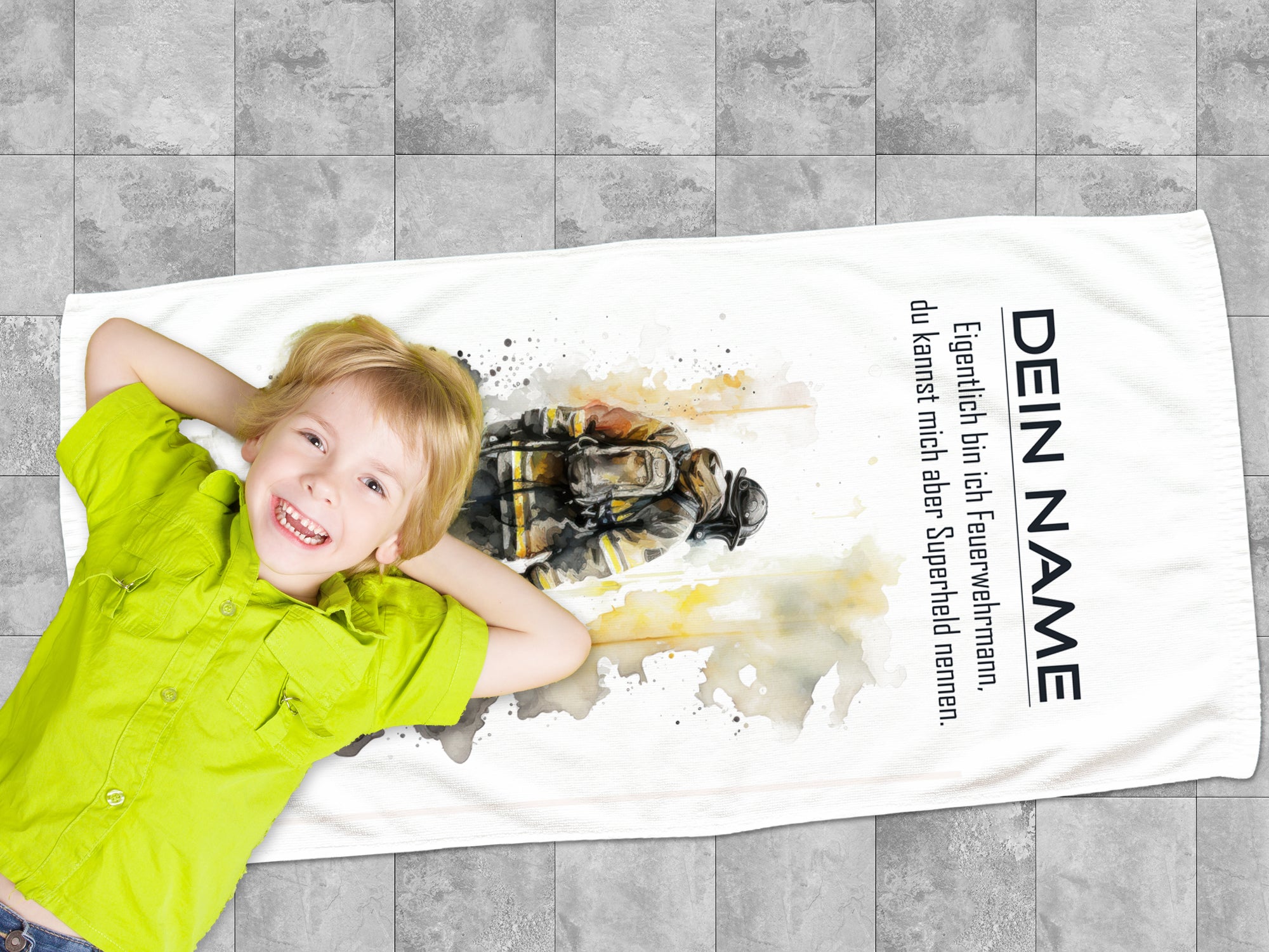 Handtuch Feuerwehrmann