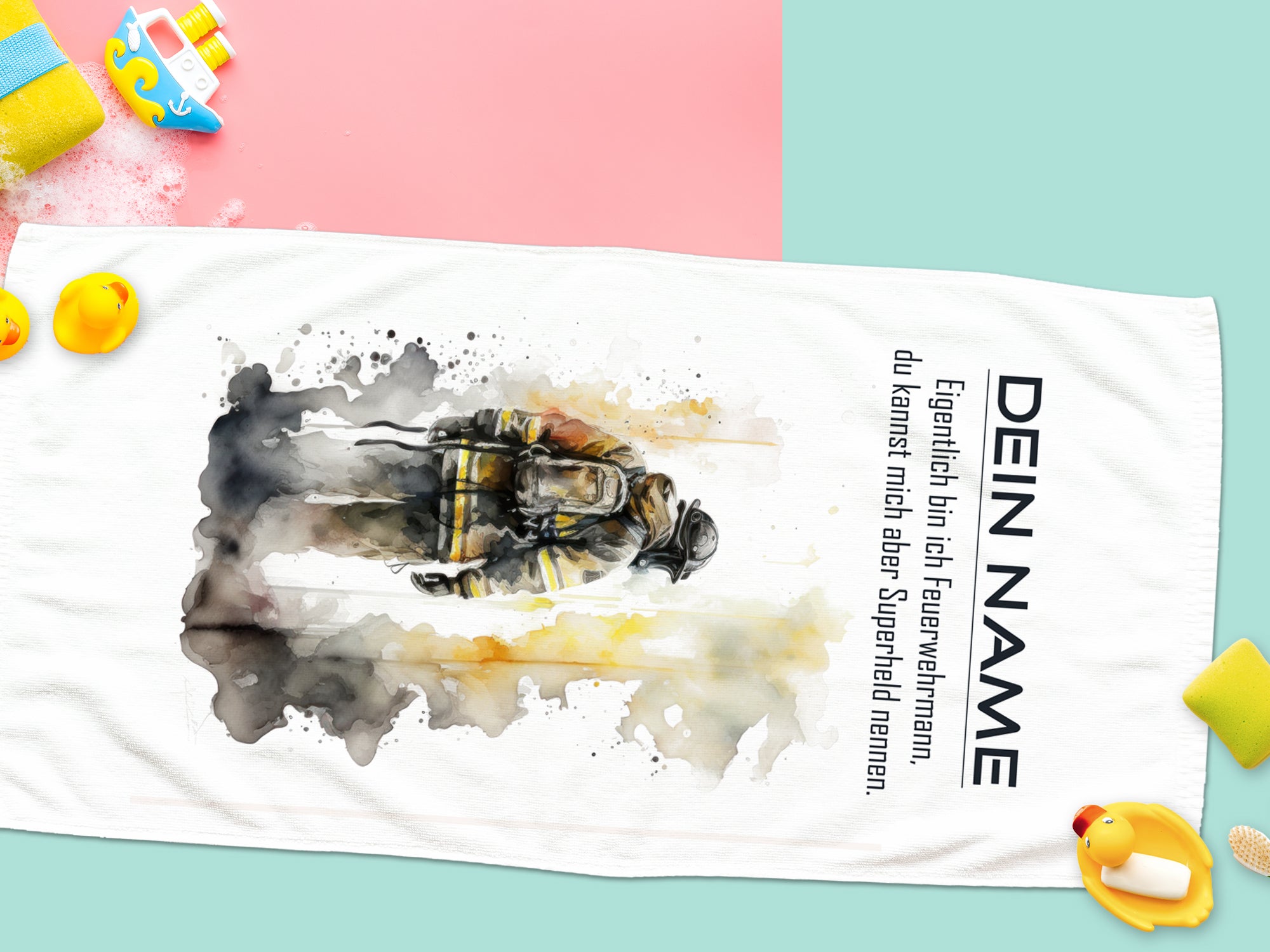 Handtuch Feuerwehrmann