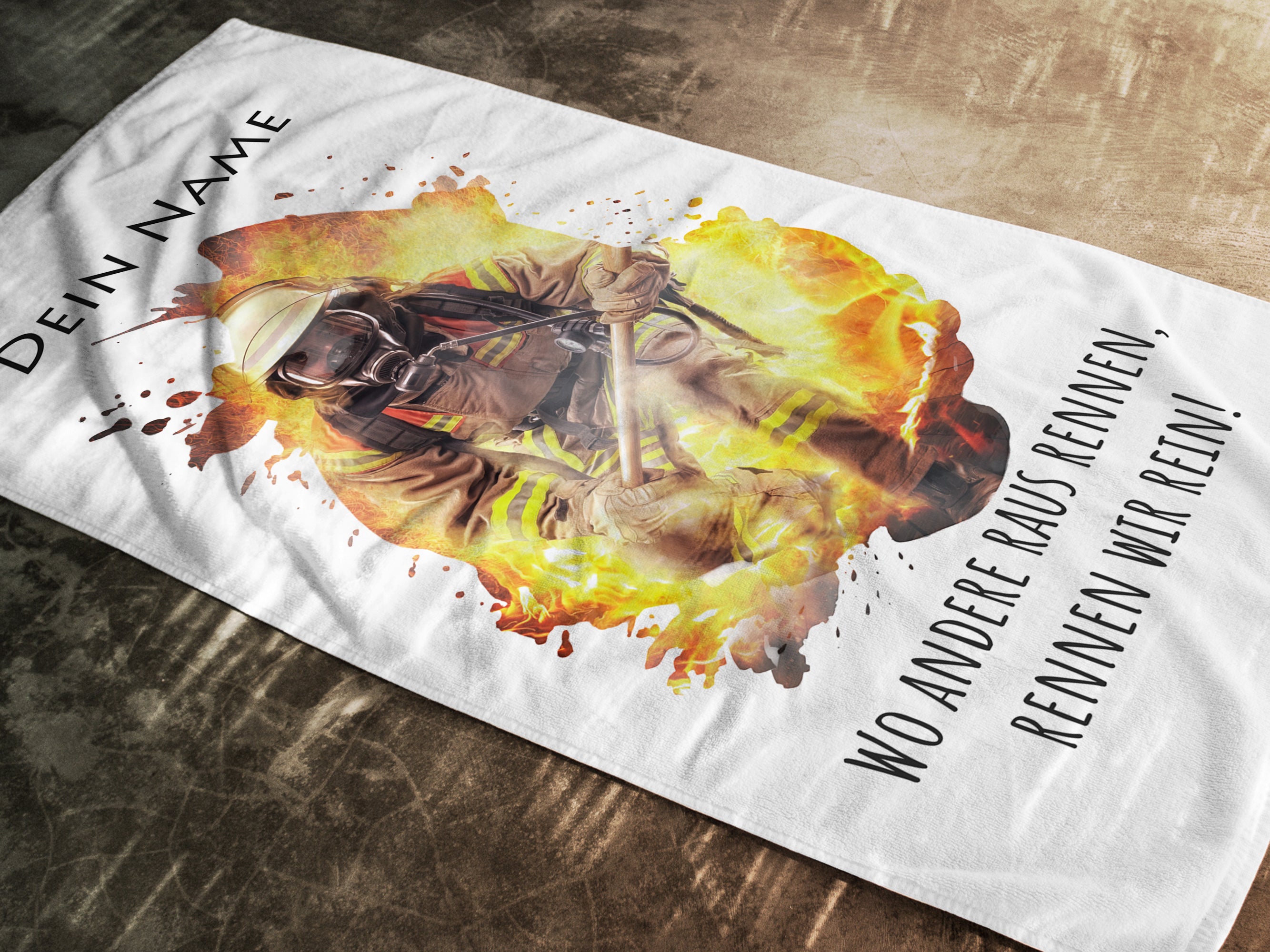 Handtuch Feuerwehrmann