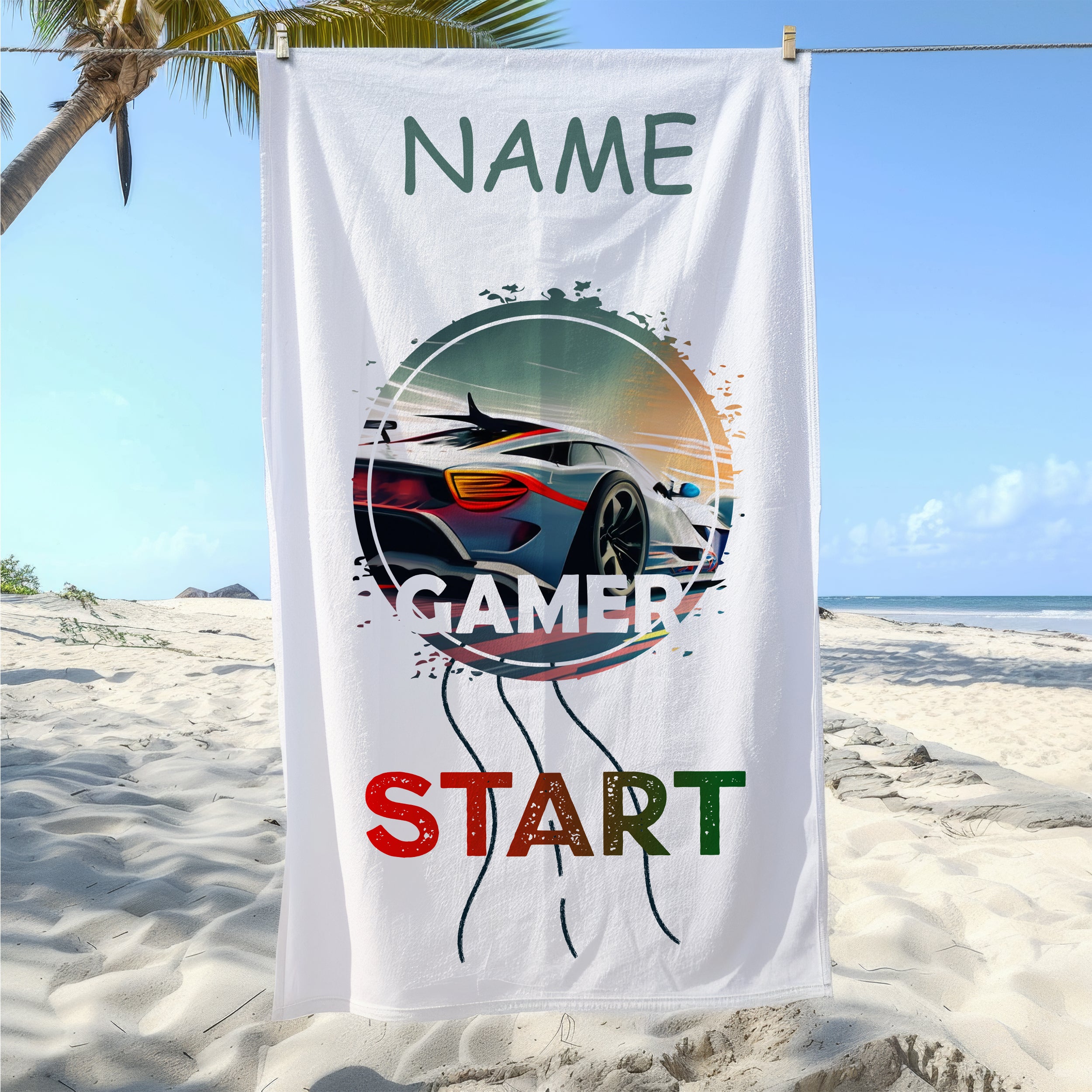 Handtuch Gamer Start