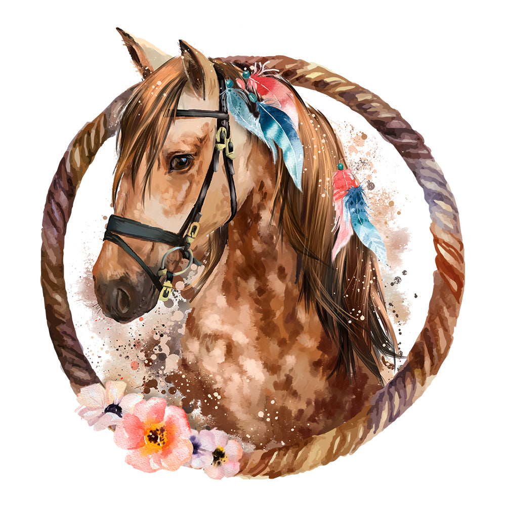 Wandtattoo Pferd mit Wunschnamen