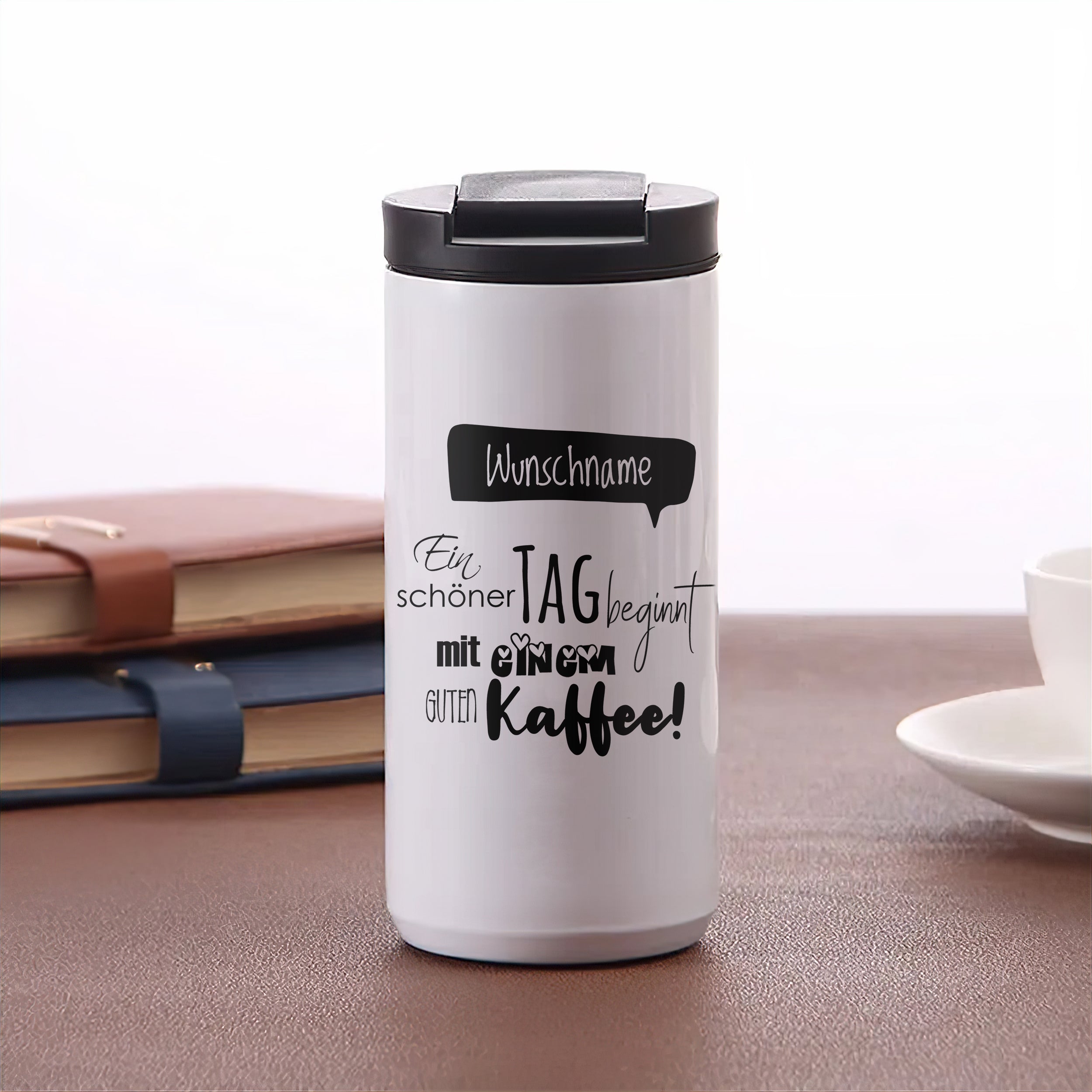 Kaffeebecher mit Wunschname - Starte deinen Tag perfekt