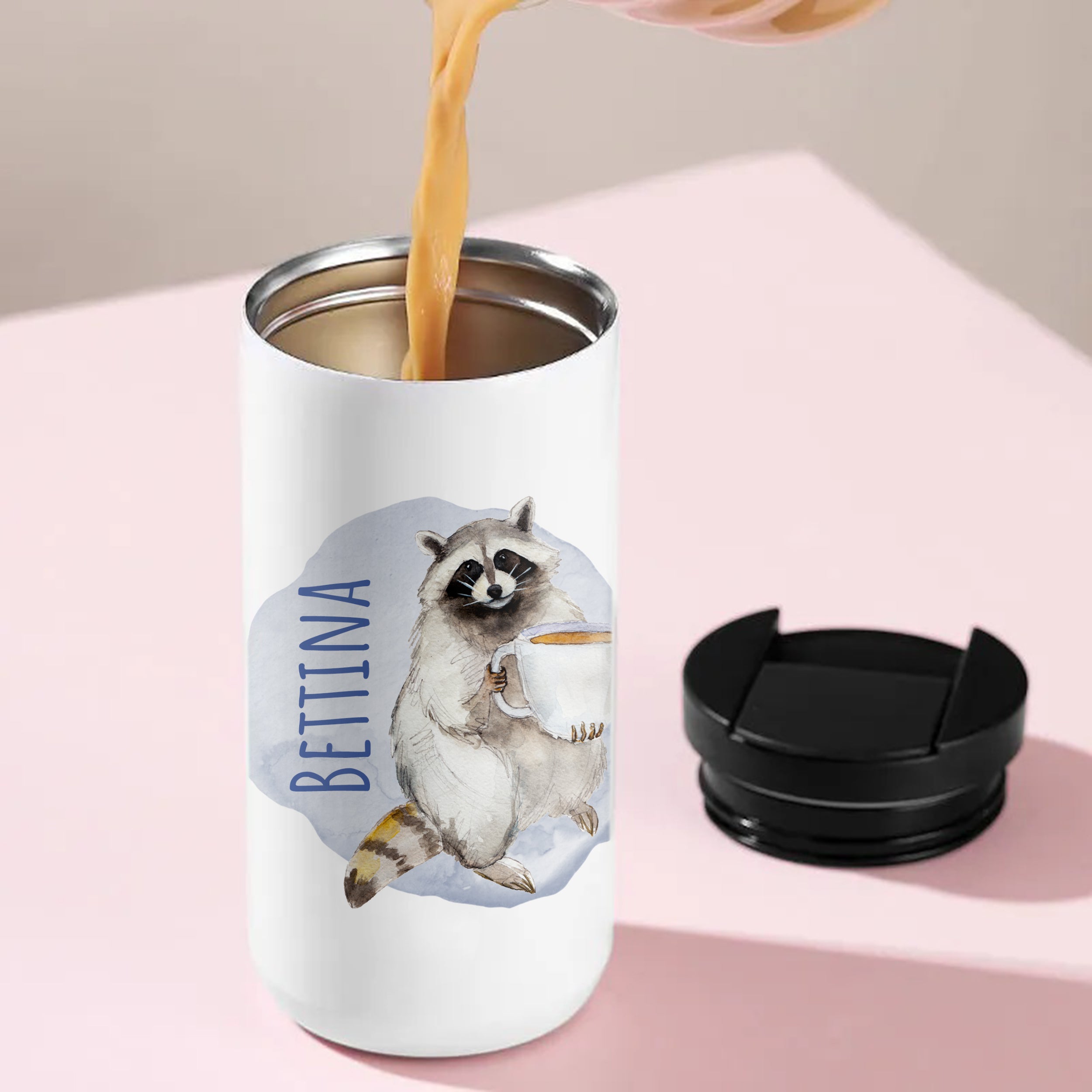 Kaffeebecher Waschbär