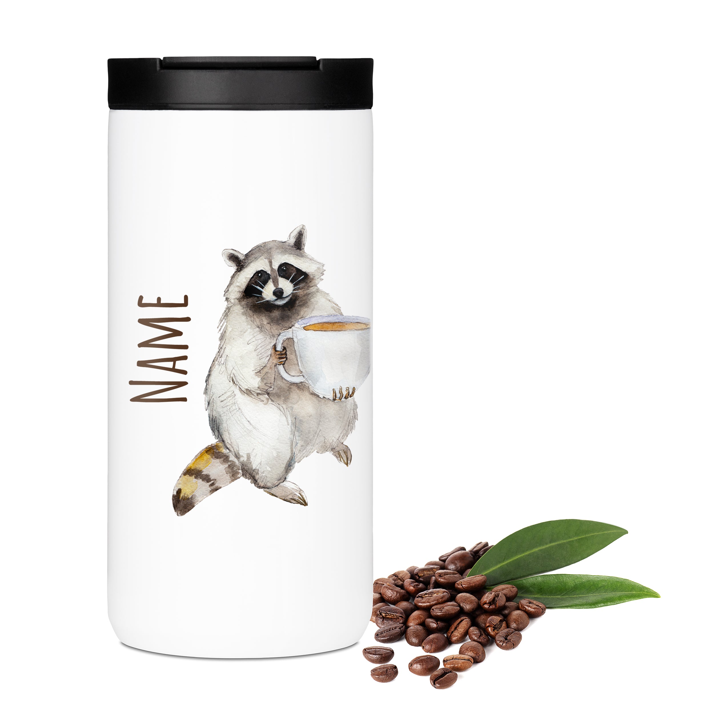 Kaffeebecher Waschbär