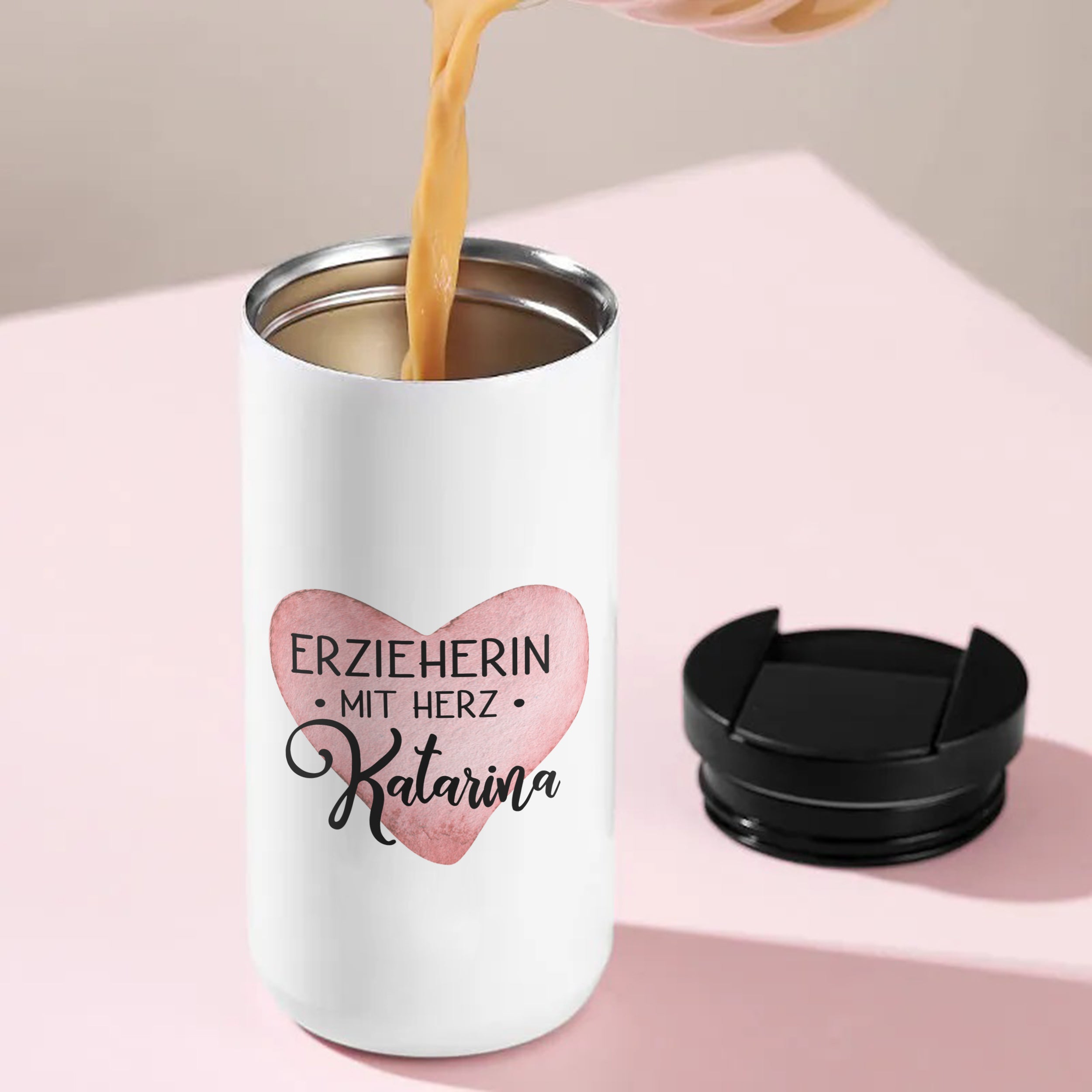 Kaffeebecher Erzieherinnen mit Herz
