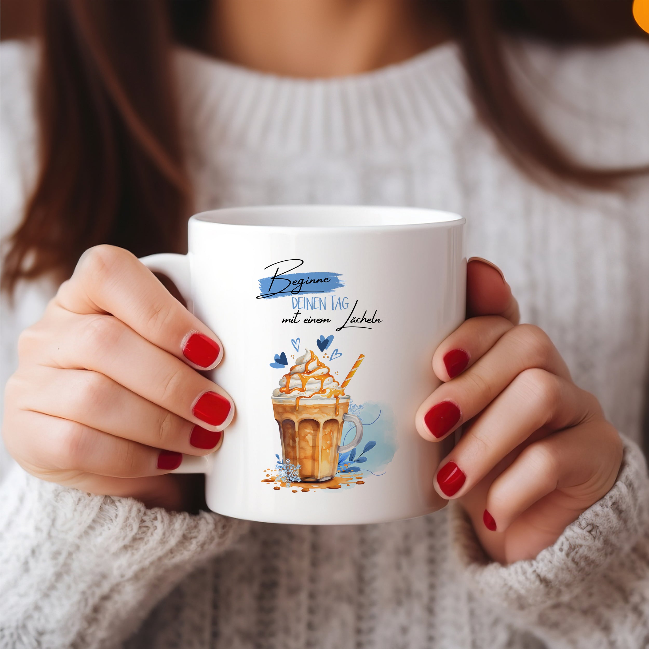 Tasse Spruch "Beginne deinen Tag positiv"