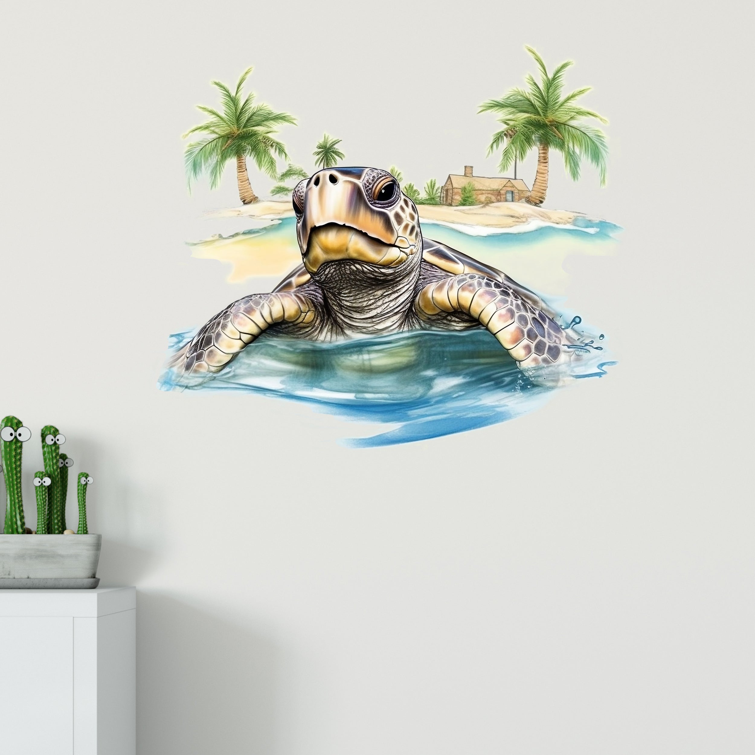 Wandtattoo Meeresschildkröte