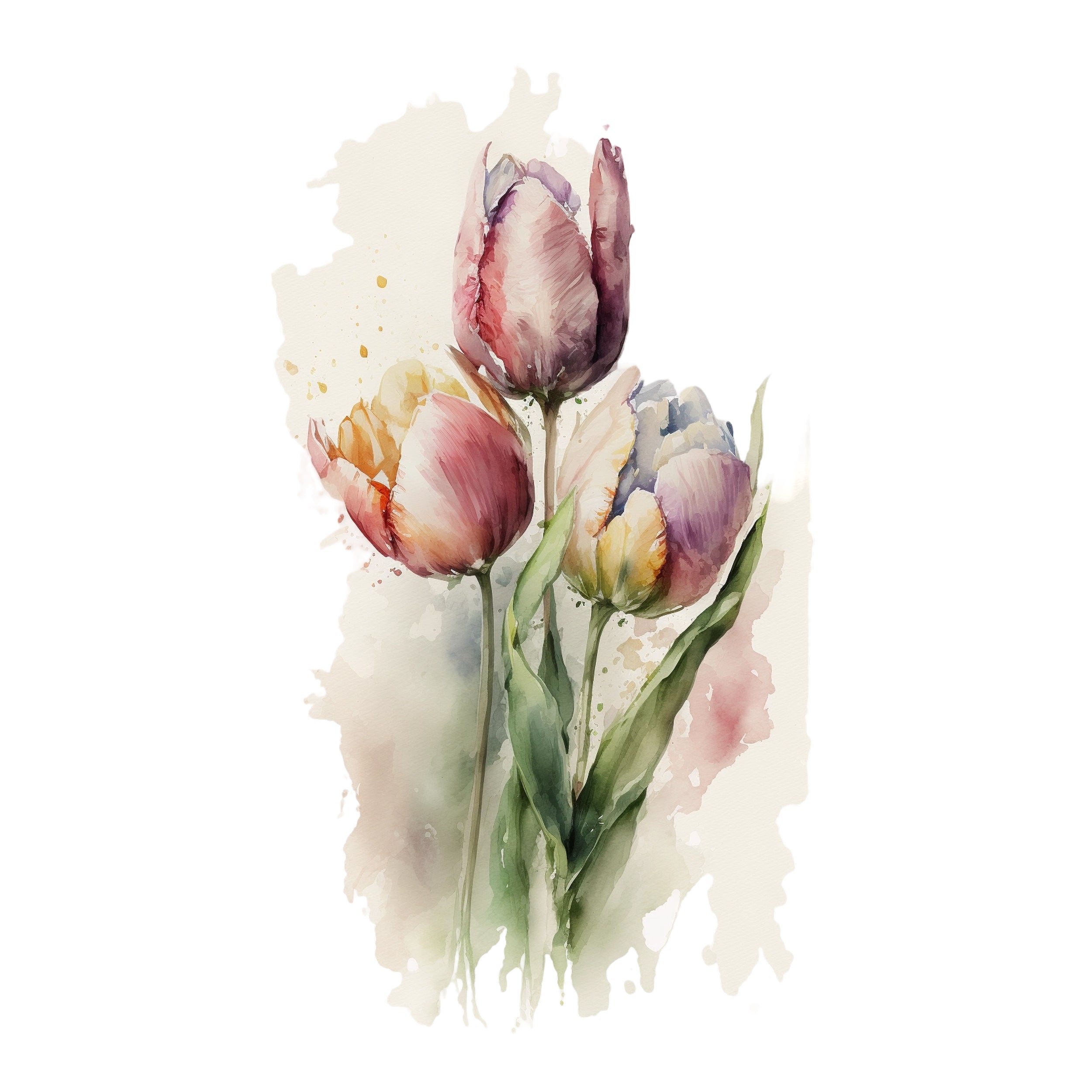 Wandtattoo Tulpen