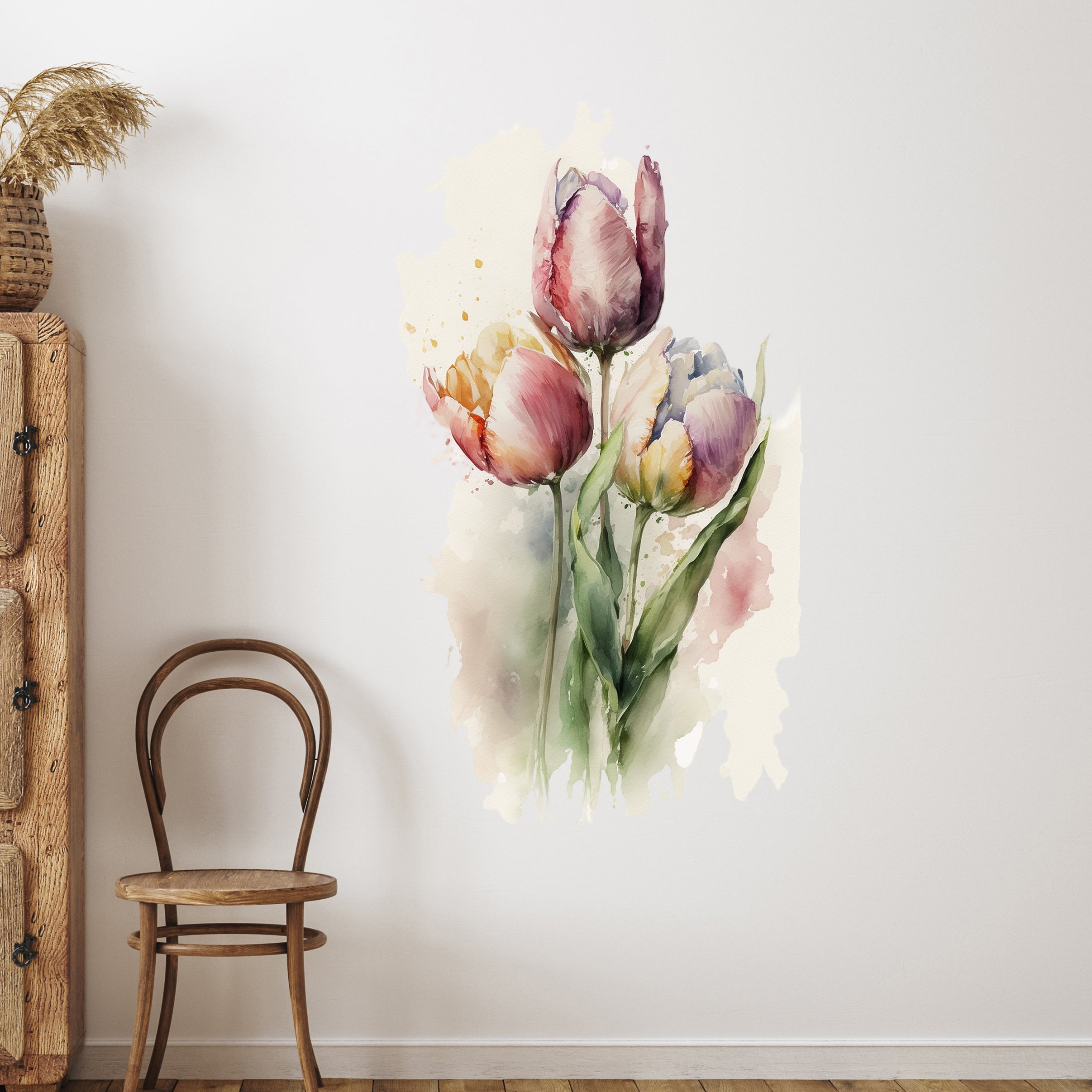 Wandtattoo Tulpen