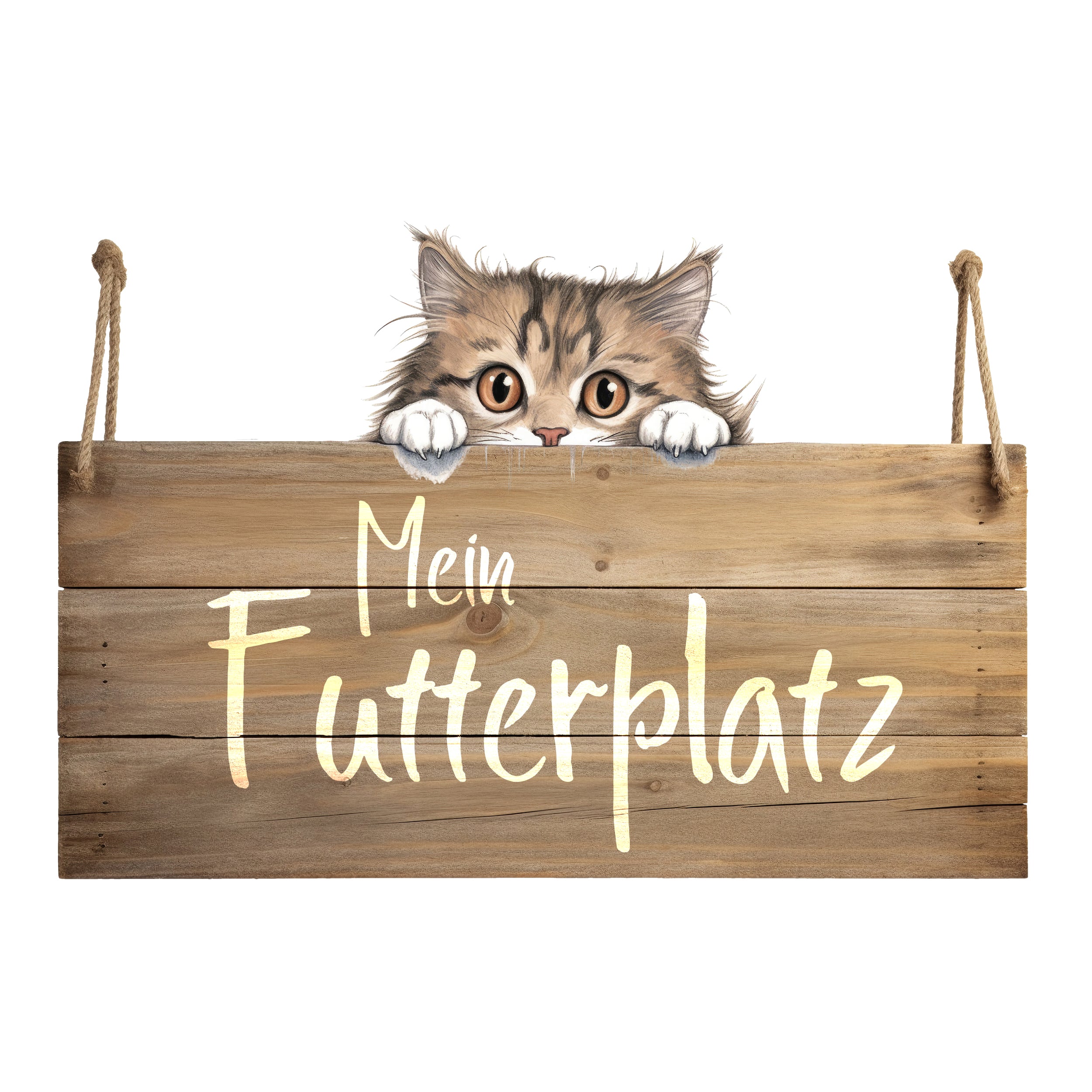 Wandtattoo Katze - Mein Futterplatz