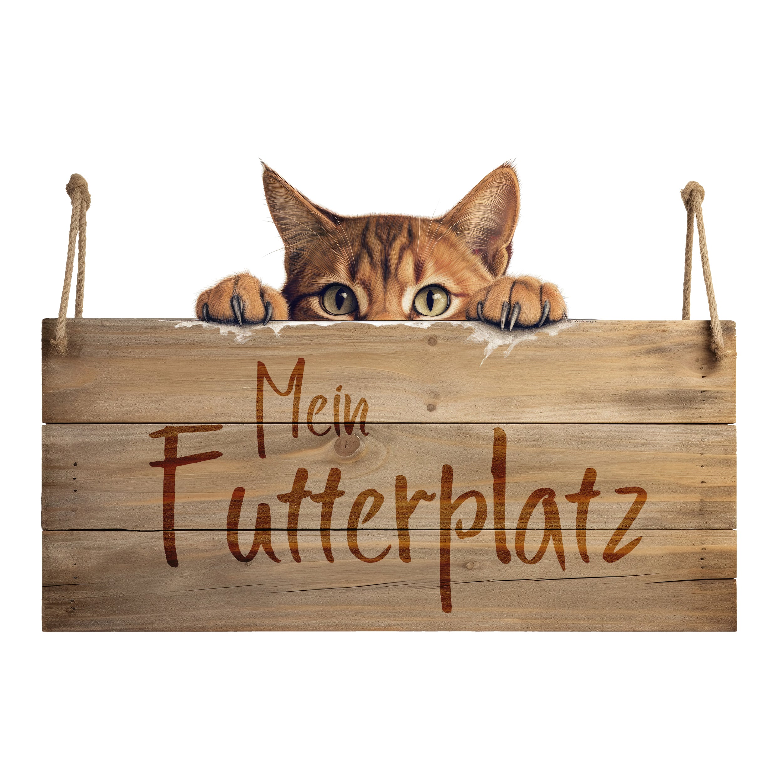 Wandtattoo Katze - Mein Futterplatz