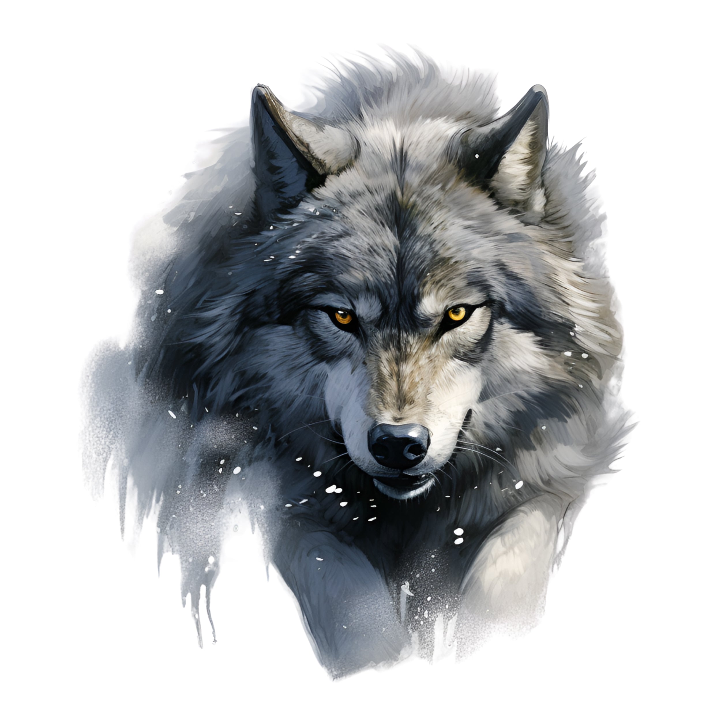 Wandtattoo Wolf