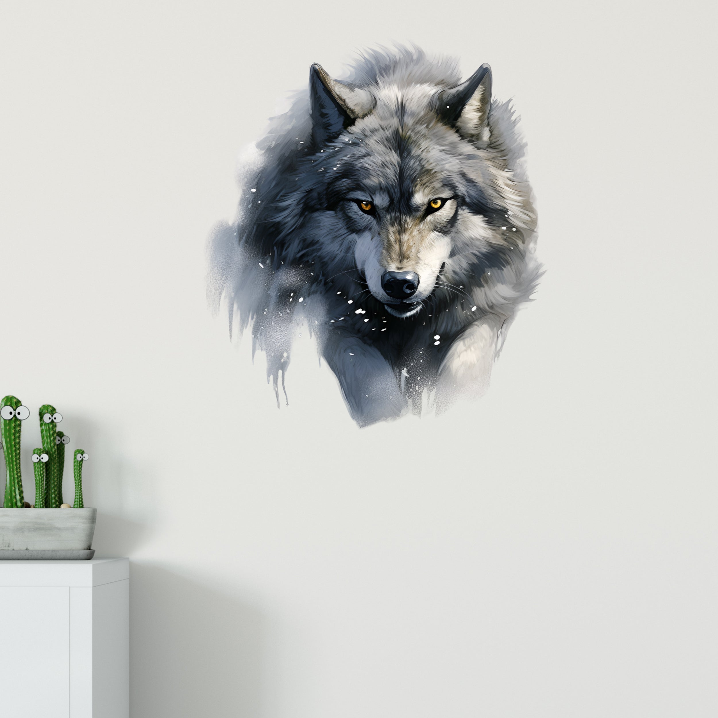 Wandtattoo Wolf