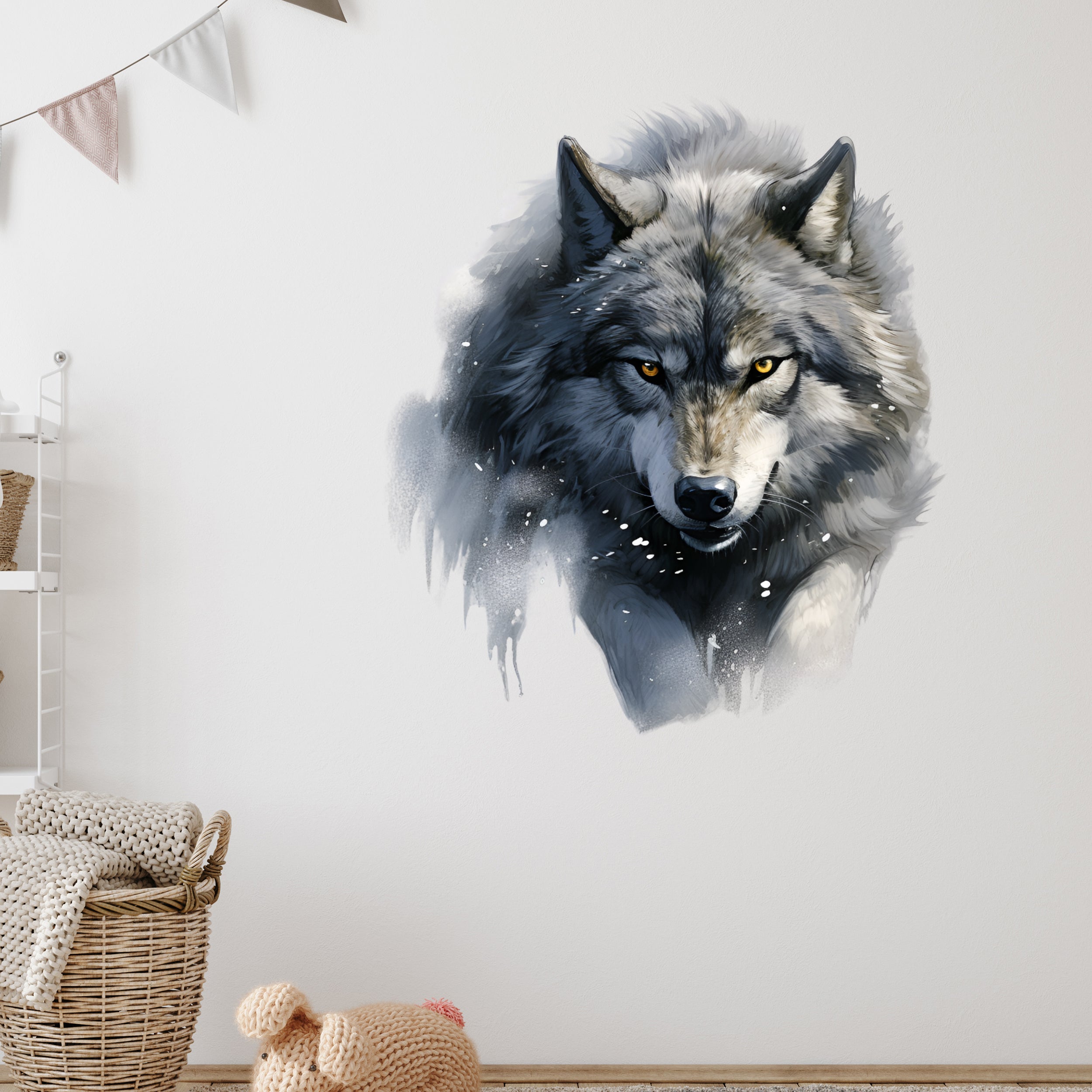 Wandtattoo Wolf