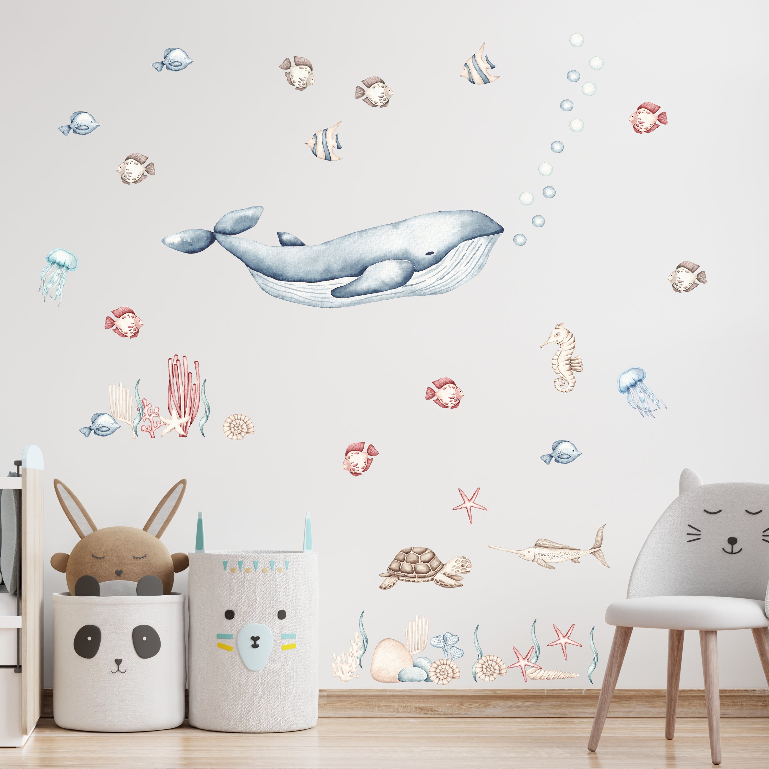 Wandtattoo Unterwasserwelt