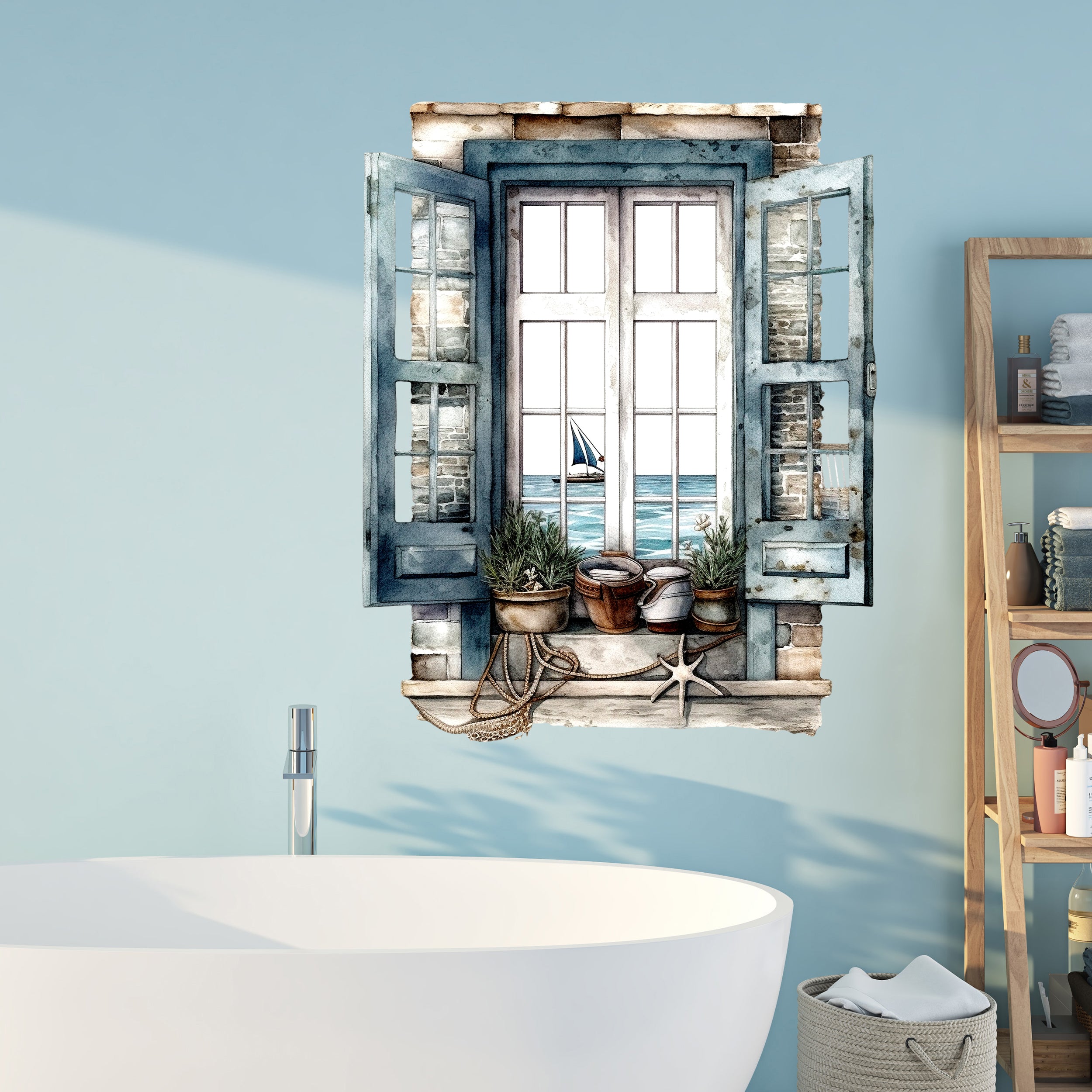 Wandtattoo Fensterblick