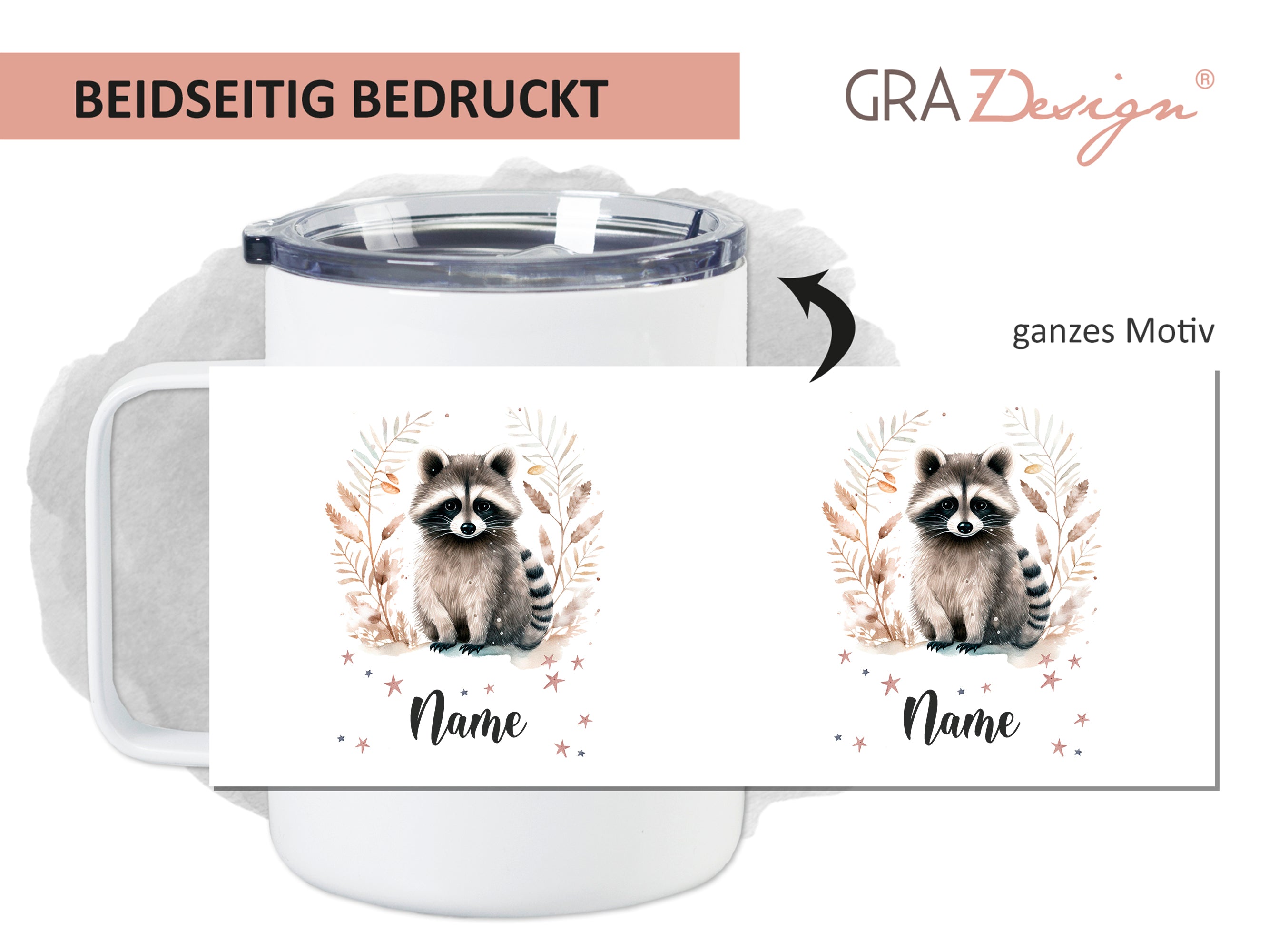 Wanderbecher Waschbär