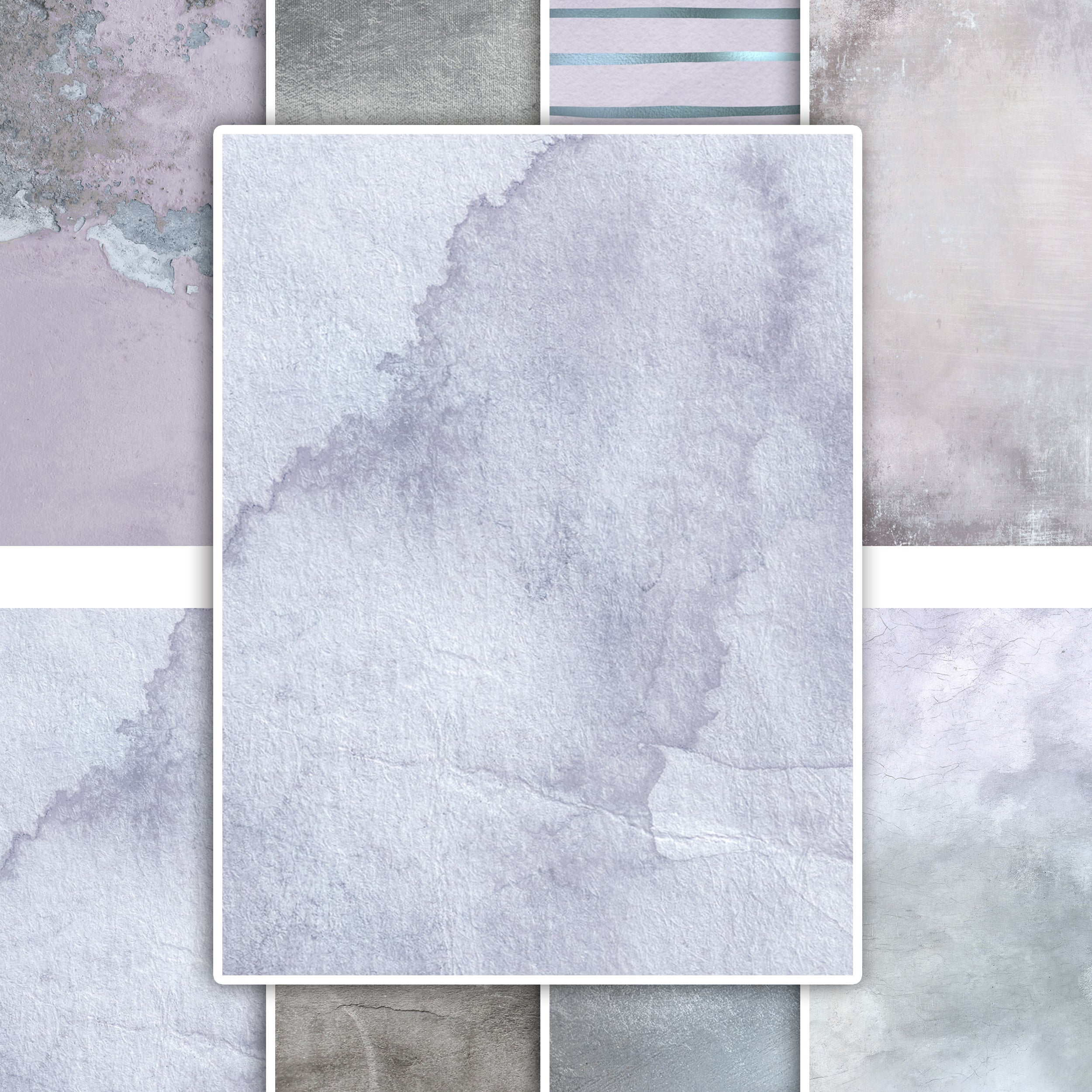 Aquarellhintergrund in sanften Lilatönen und Texturen.