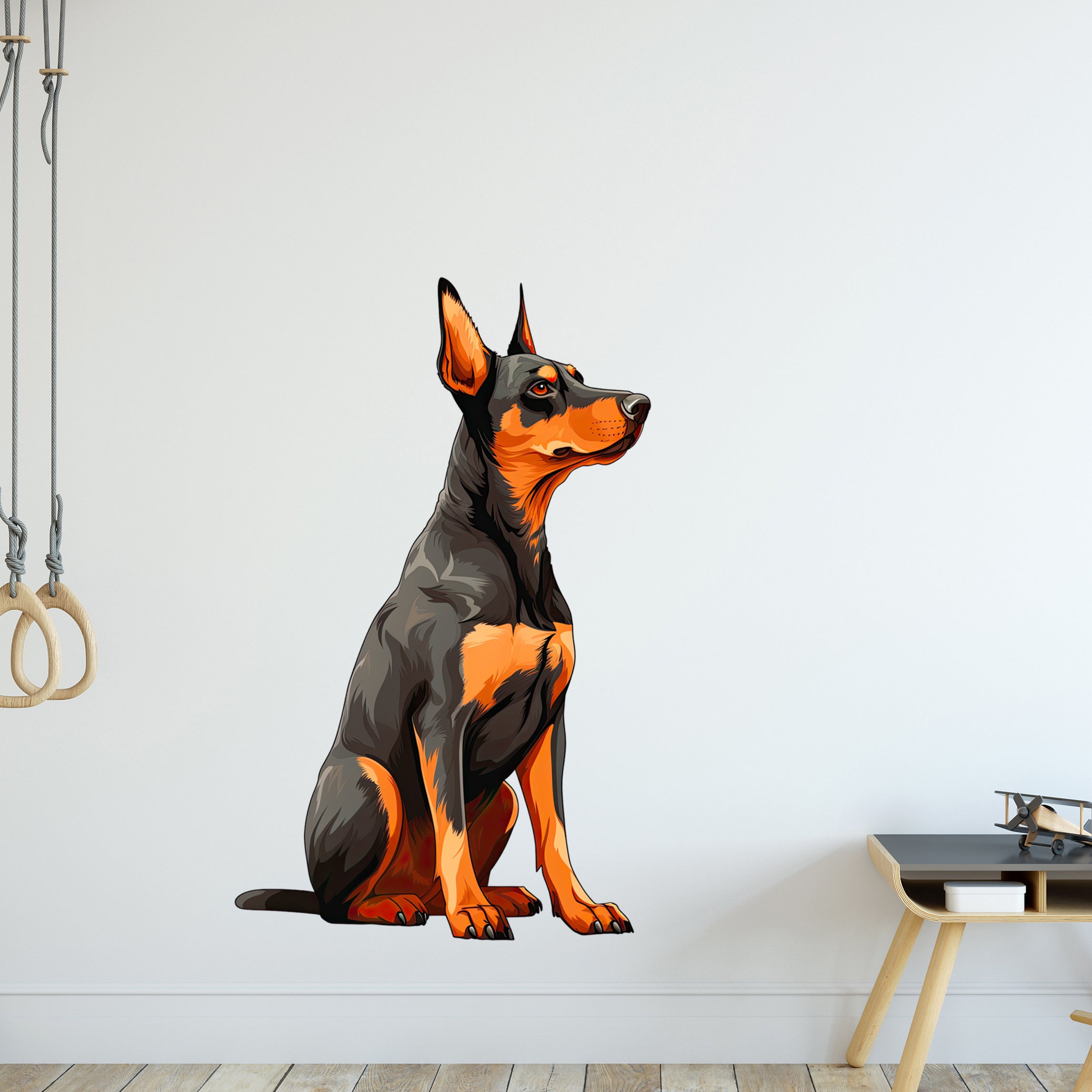 Wandtattoo Dobermann
