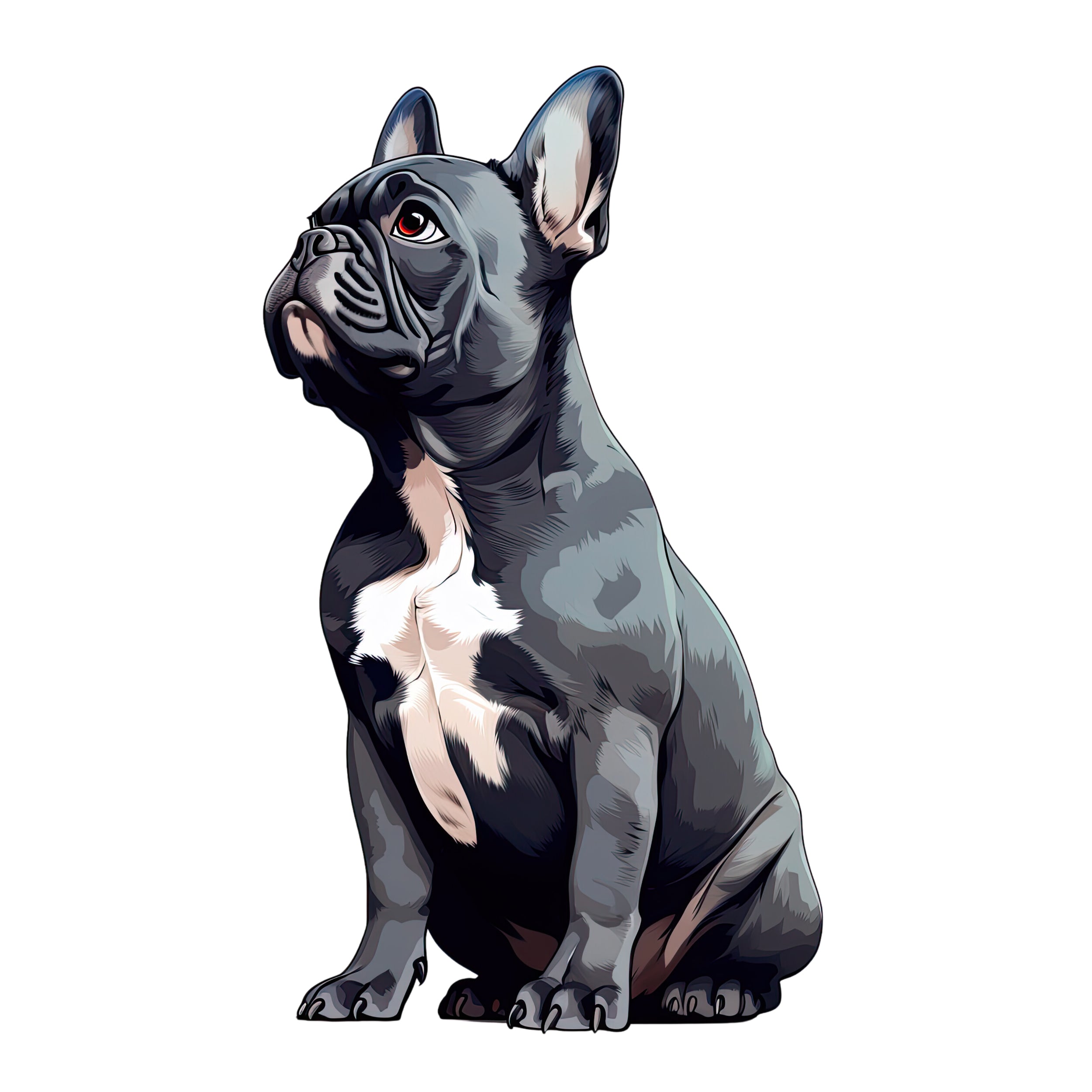 Wandtattoo Französische Bulldogge