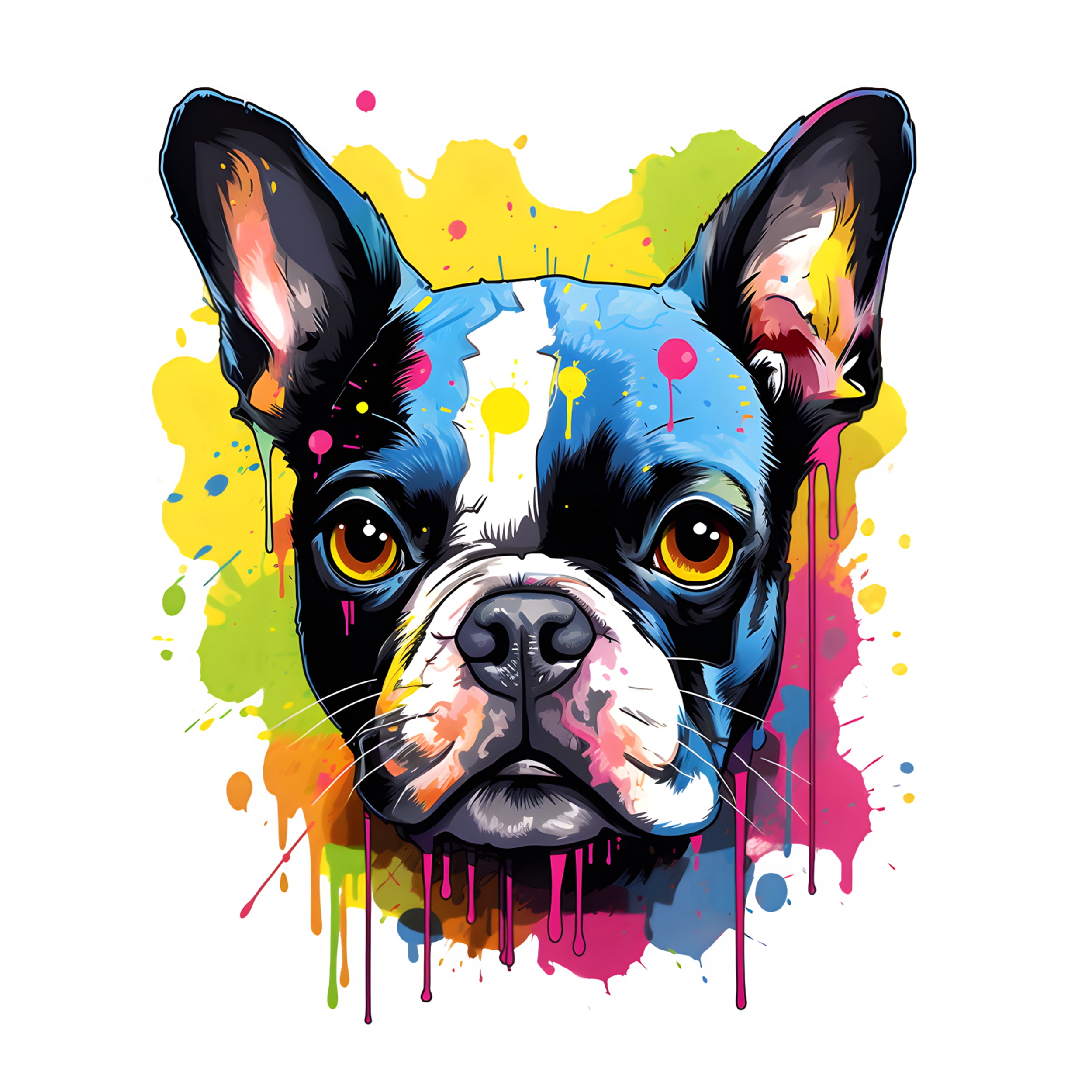 Wandtattoo Französische Bulldogge