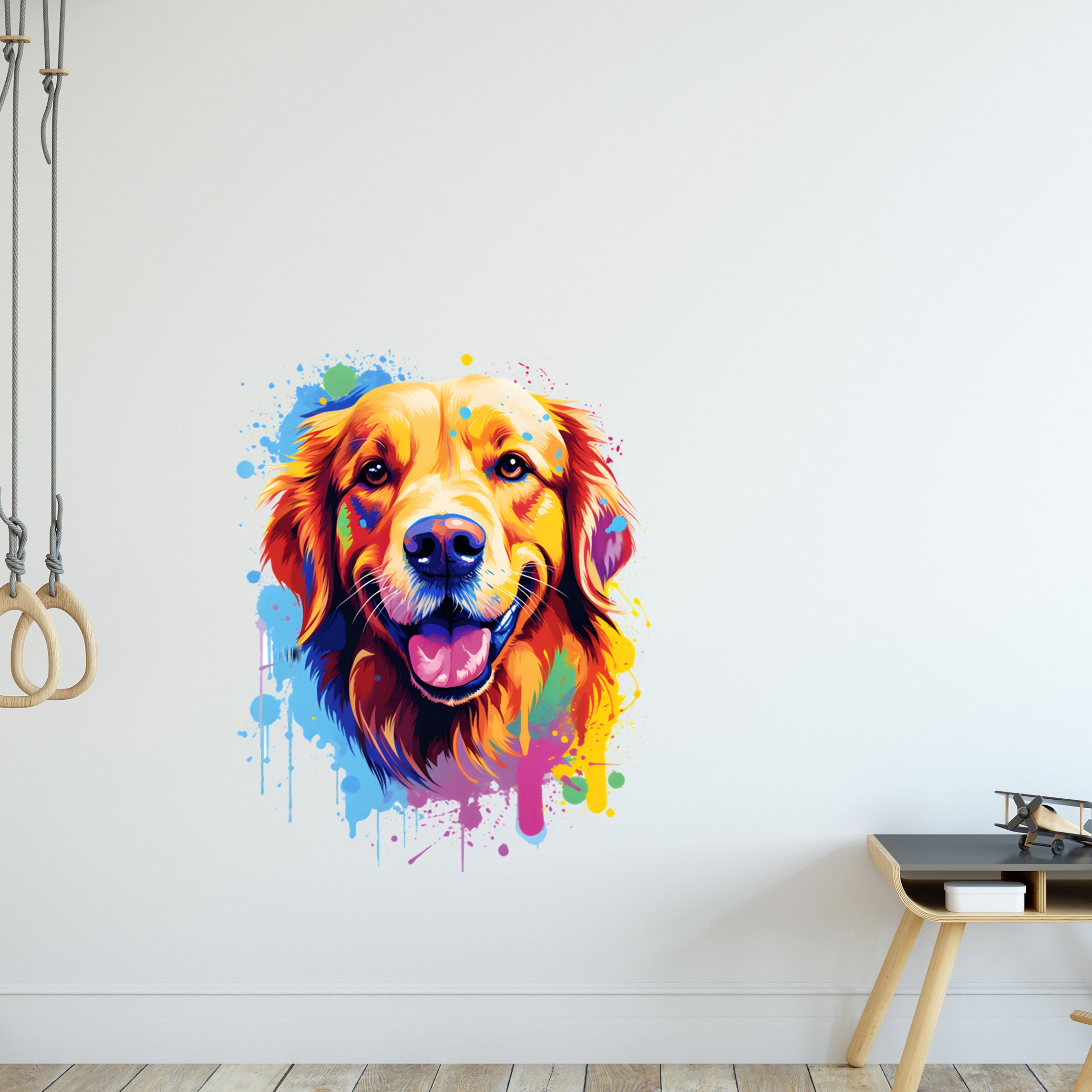Wandtattoo Goldener Retriever