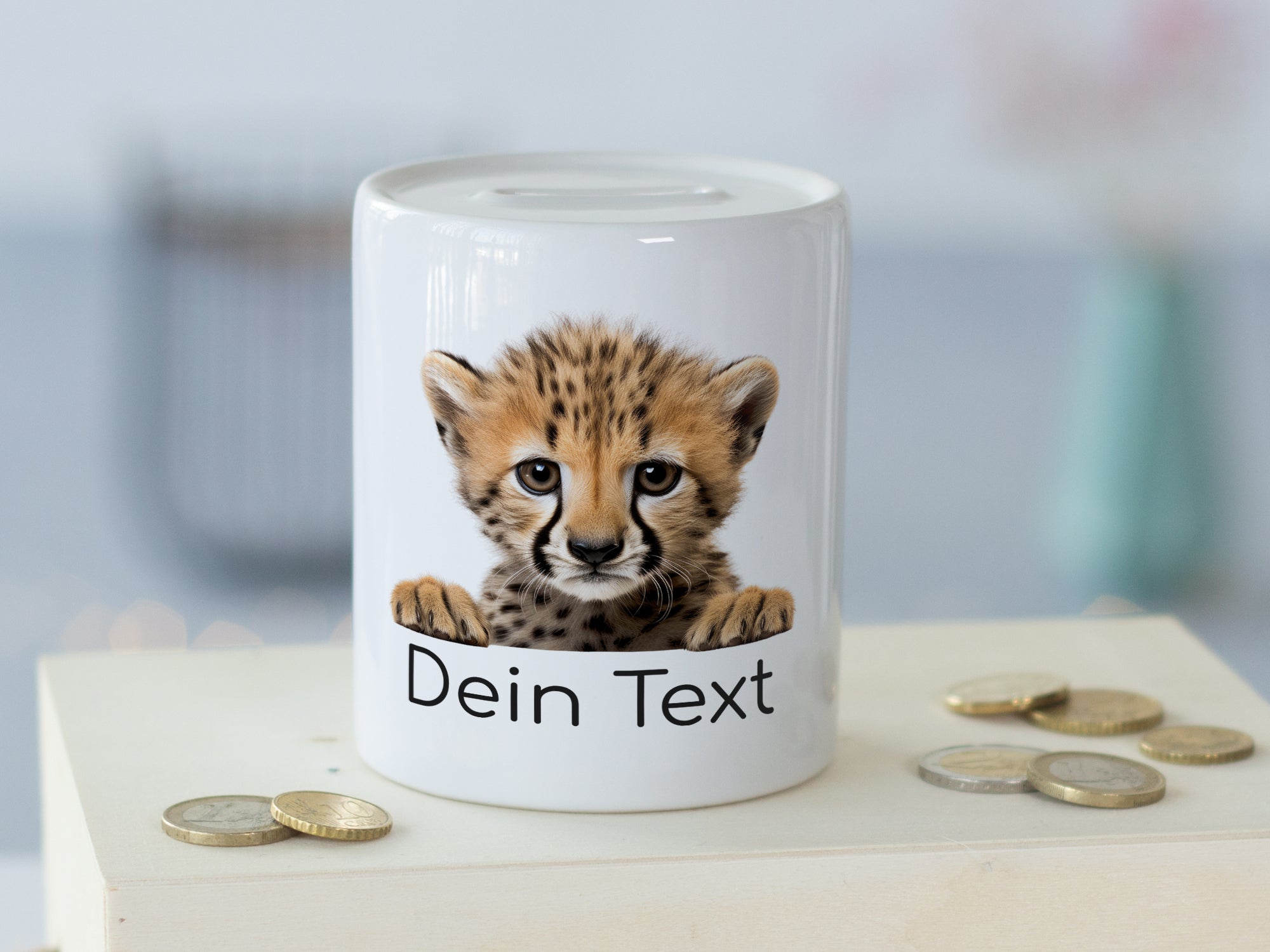 Spardose Gepard