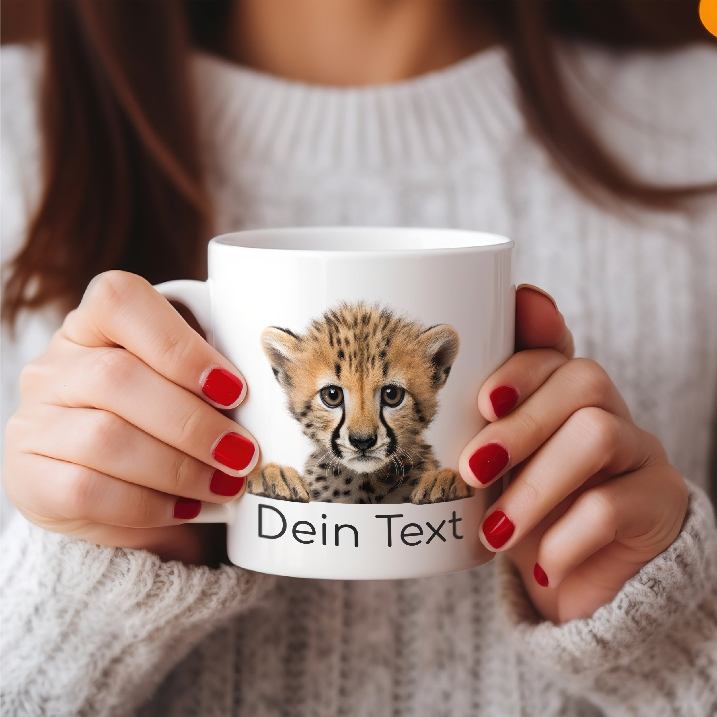 Tasse mit Gepard