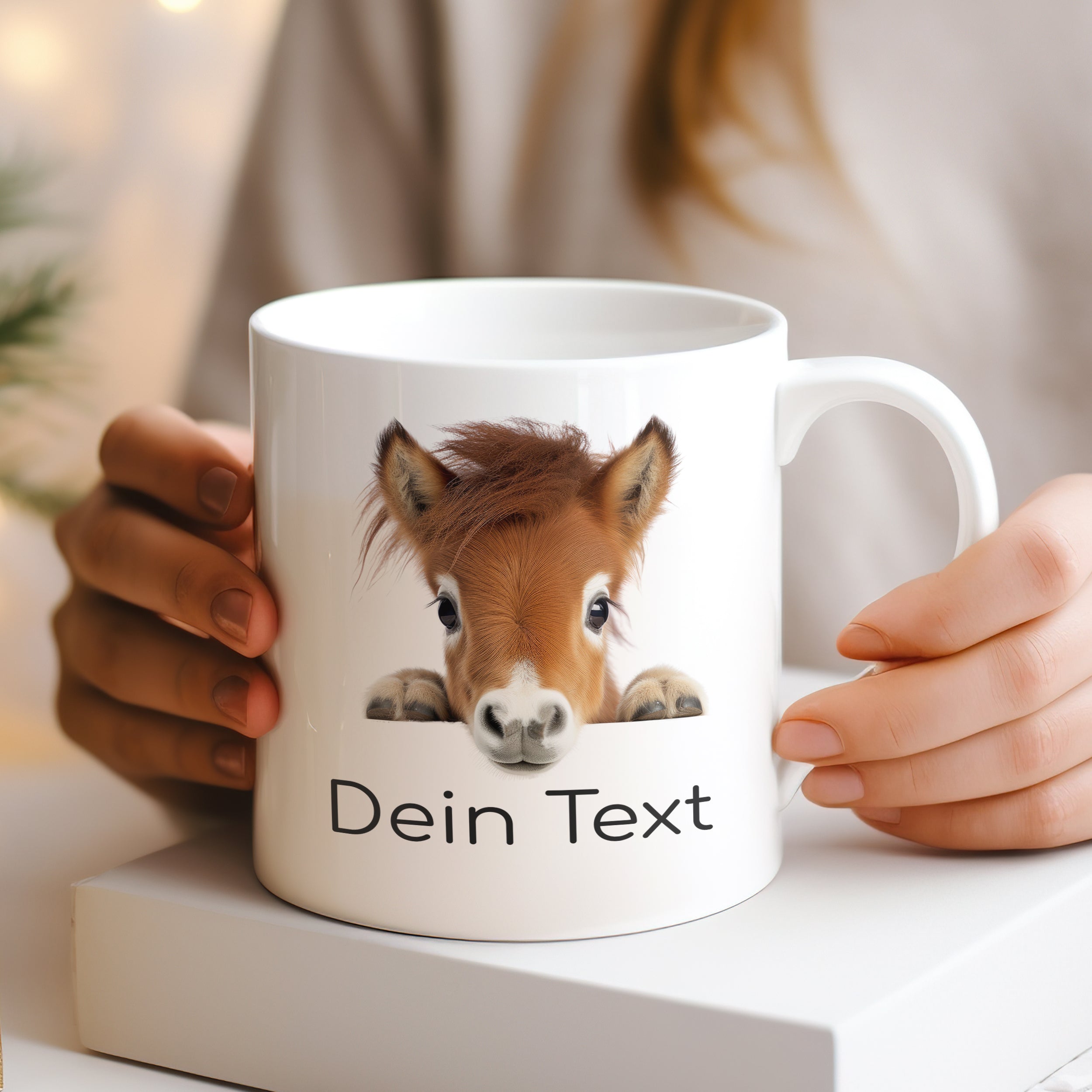 Tasse mit Pferdemotiv