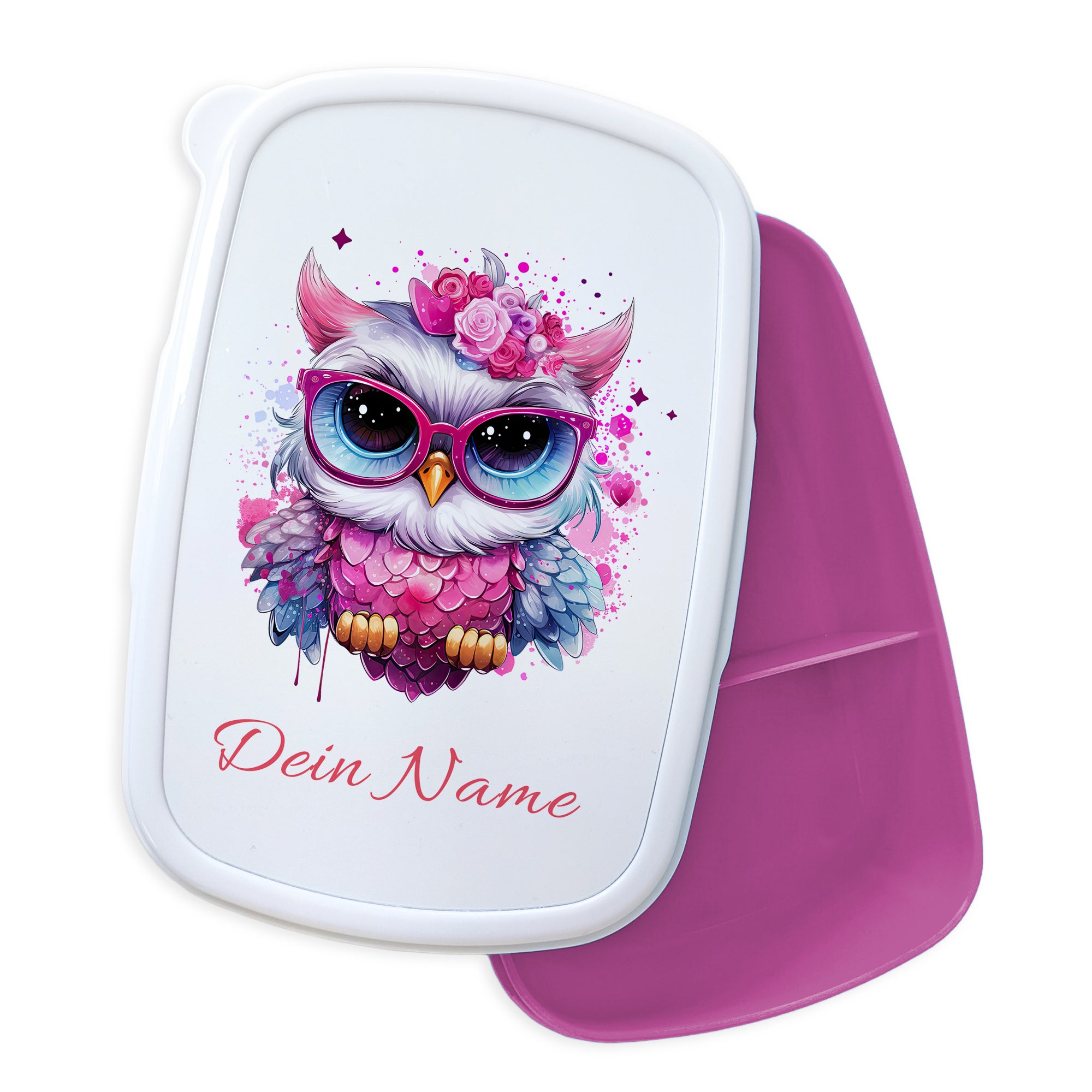 Brotdose mit Eule - Ein bunter Begleiter für deinen Alltag