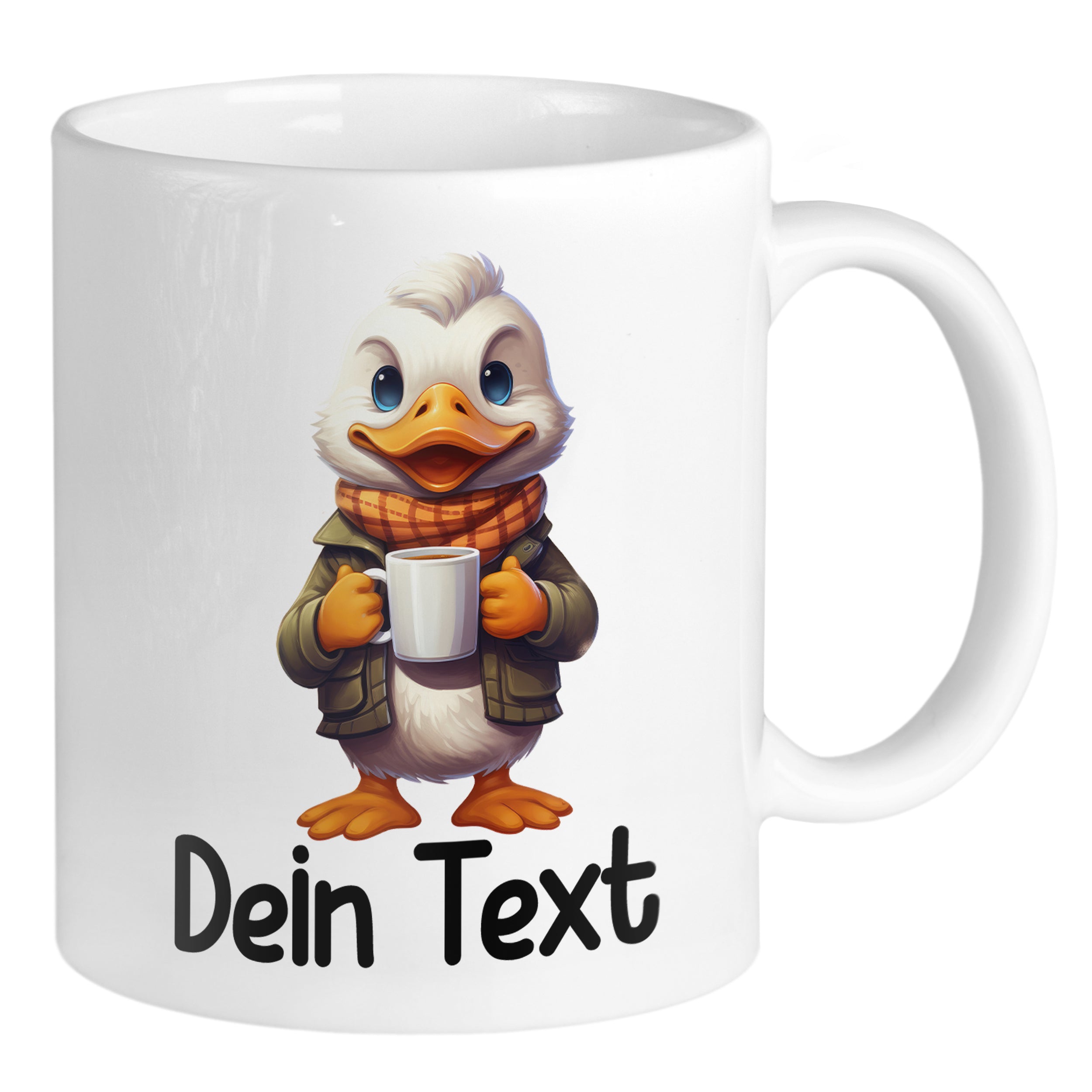 Tasse mit Entenkind