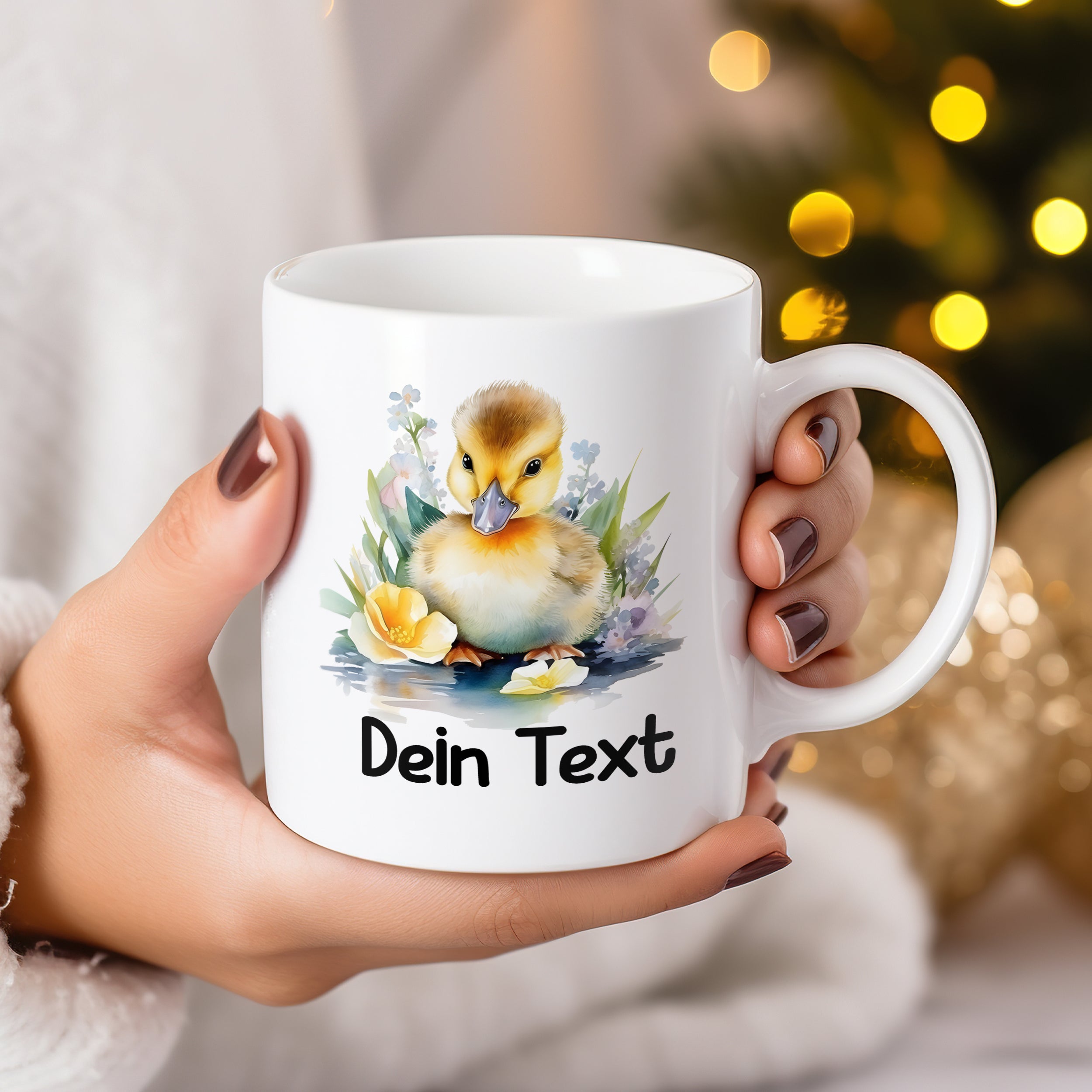 Tasse mit Entenküken
