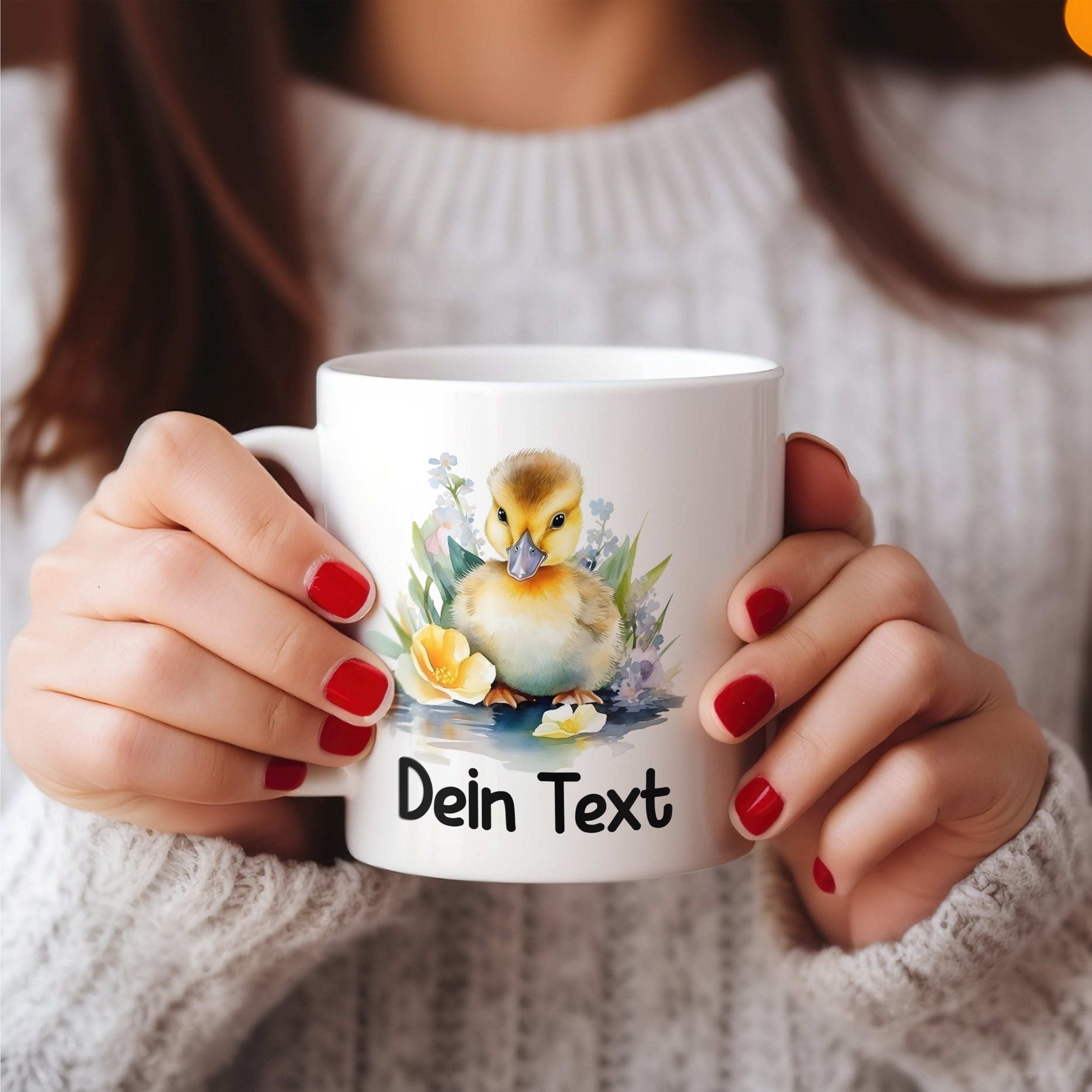 Tasse mit Entenküken
