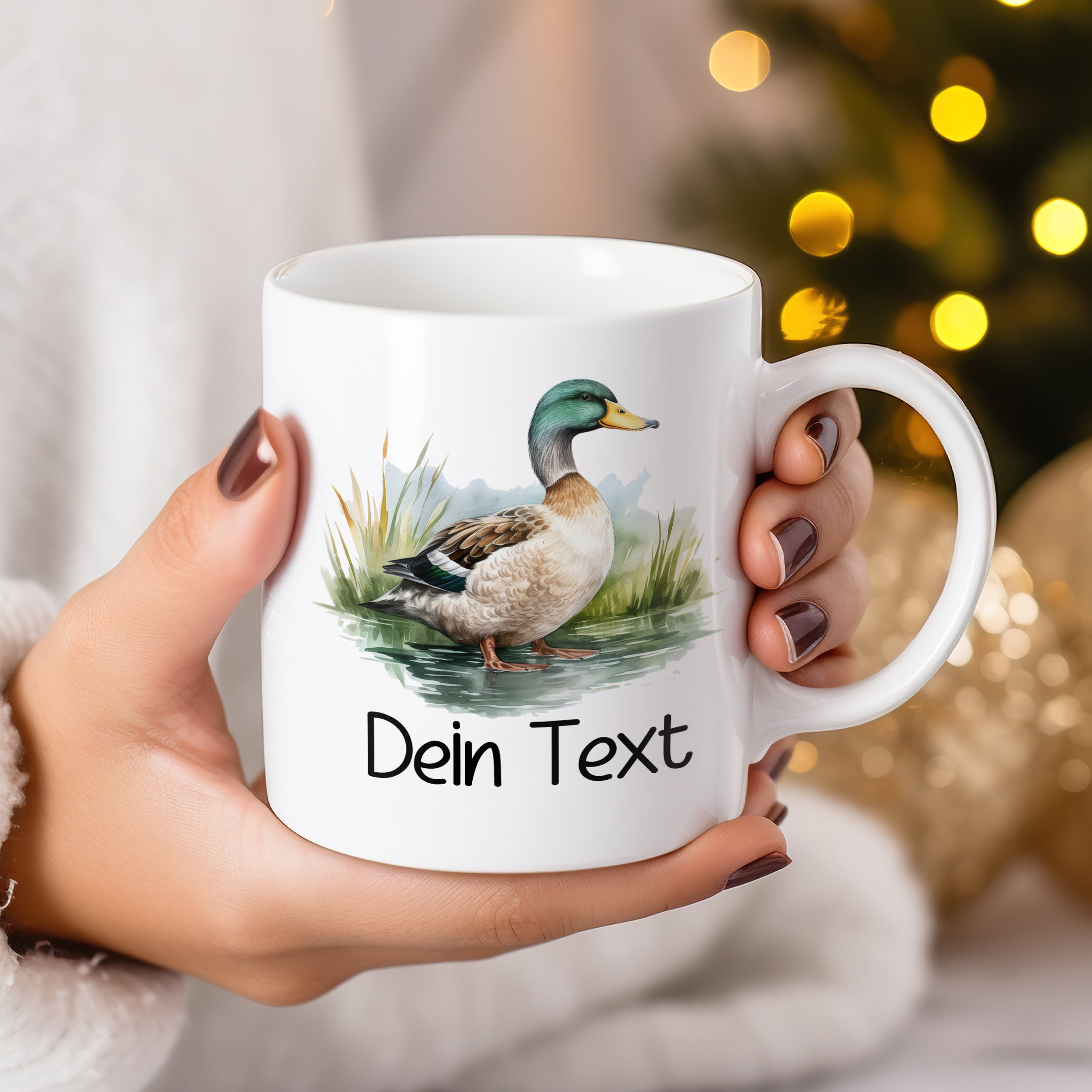 Tasse mit Entenmotiv