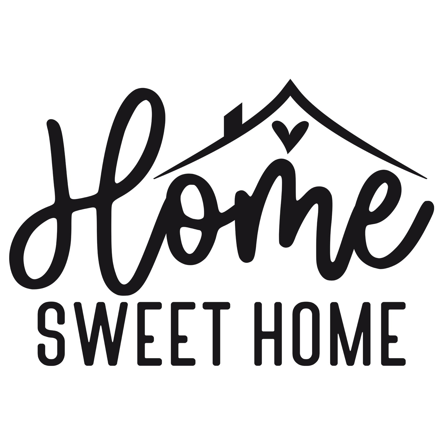 Wandtattoo Home Sweet Home