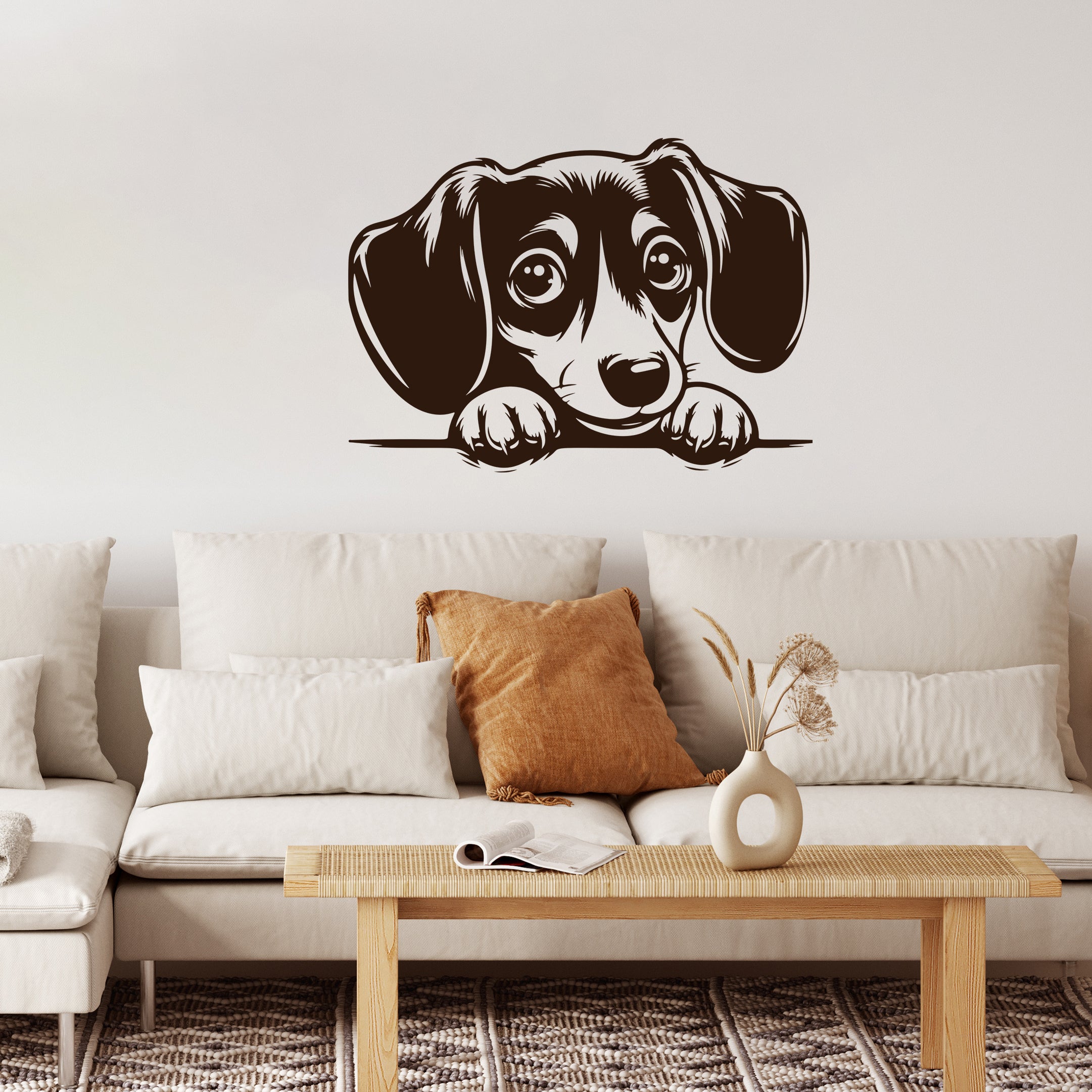 Wandtattoo Hundeblick