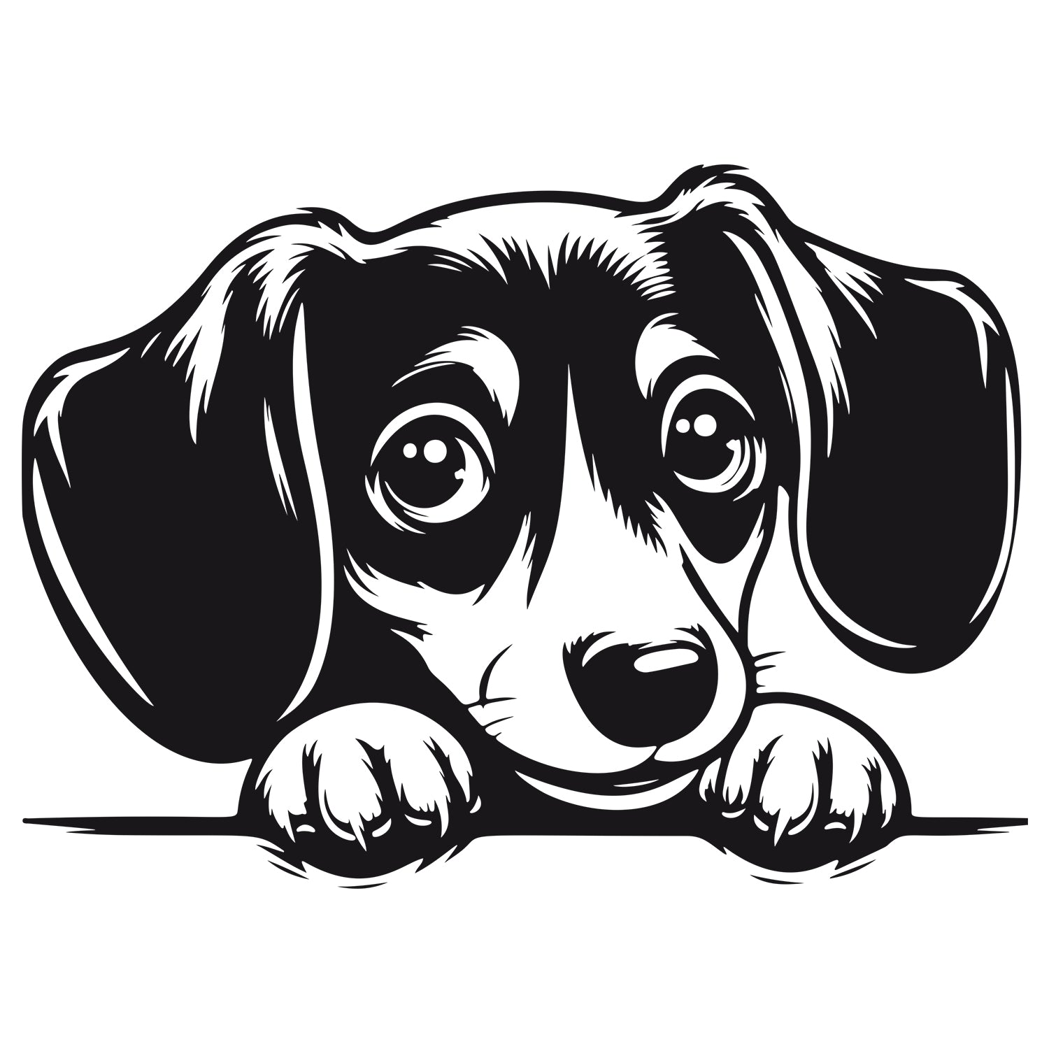 Wandtattoo Hundeblick