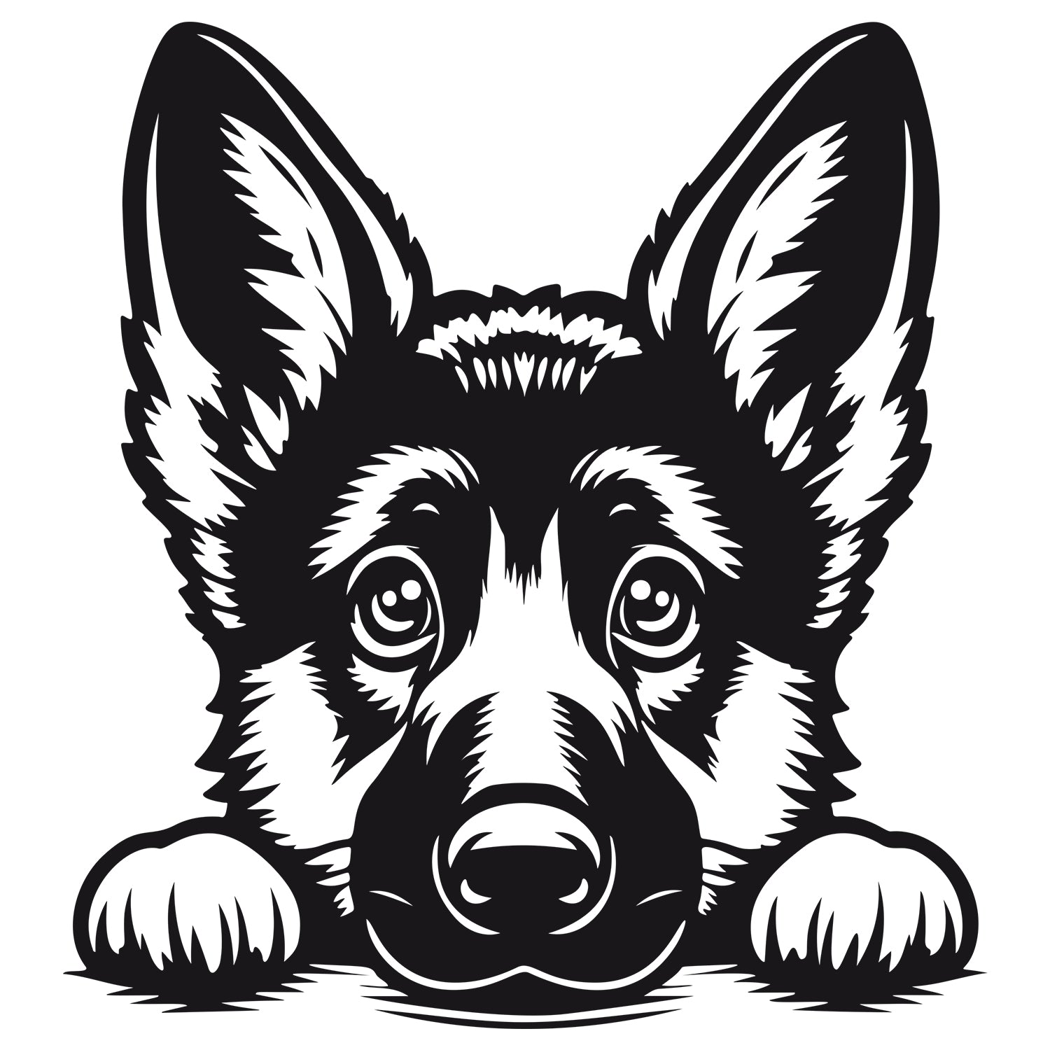 Wandtattoo Deutscher Schäferhund