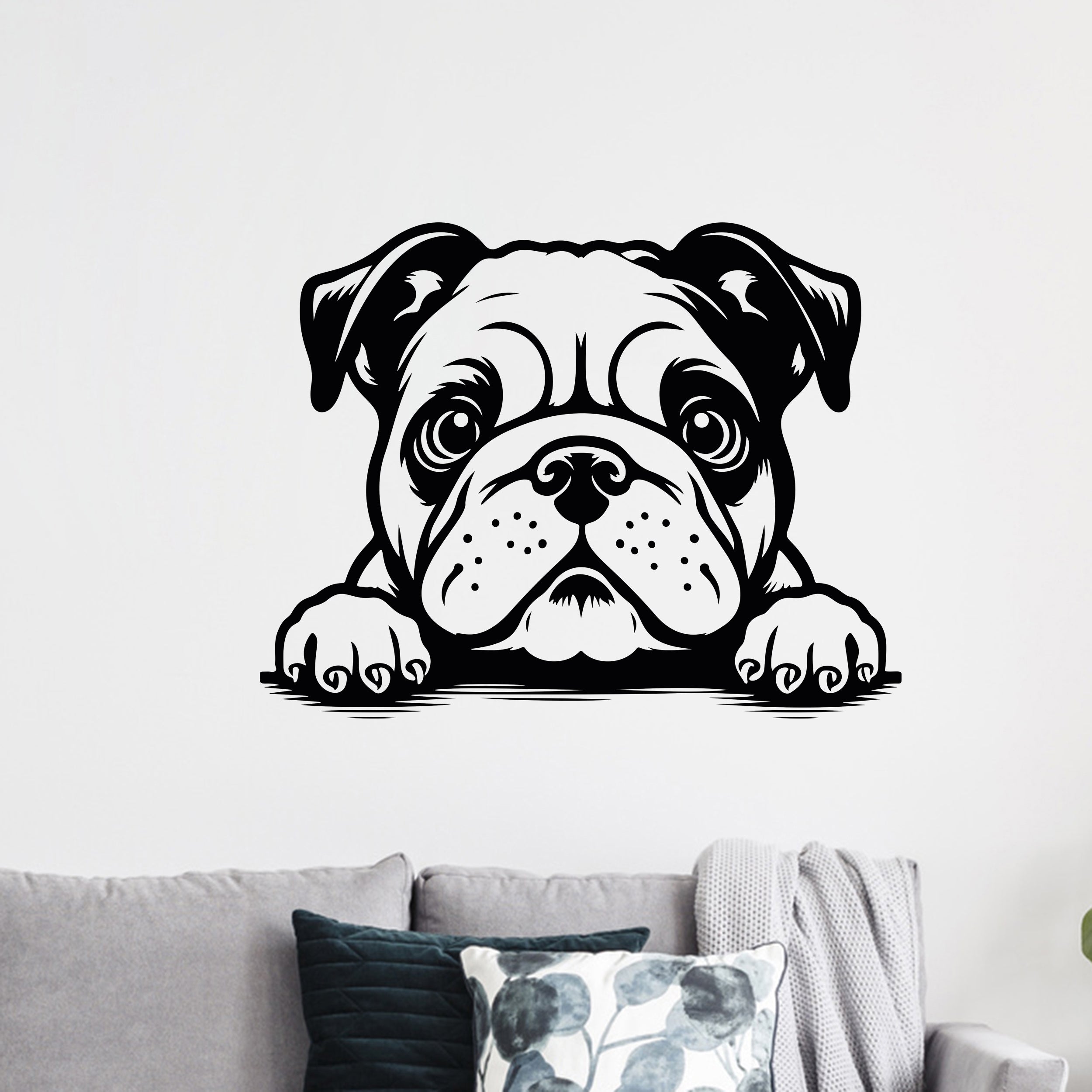 Wandtattoo Bulldogge