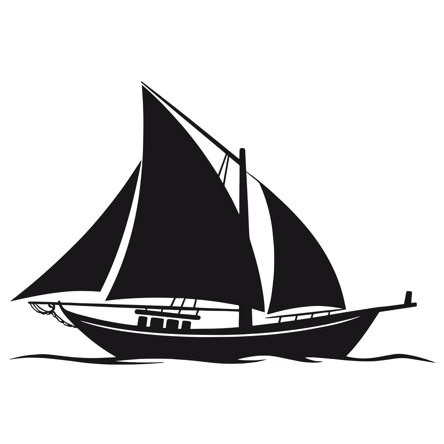 Wandtattoo Segelschiff