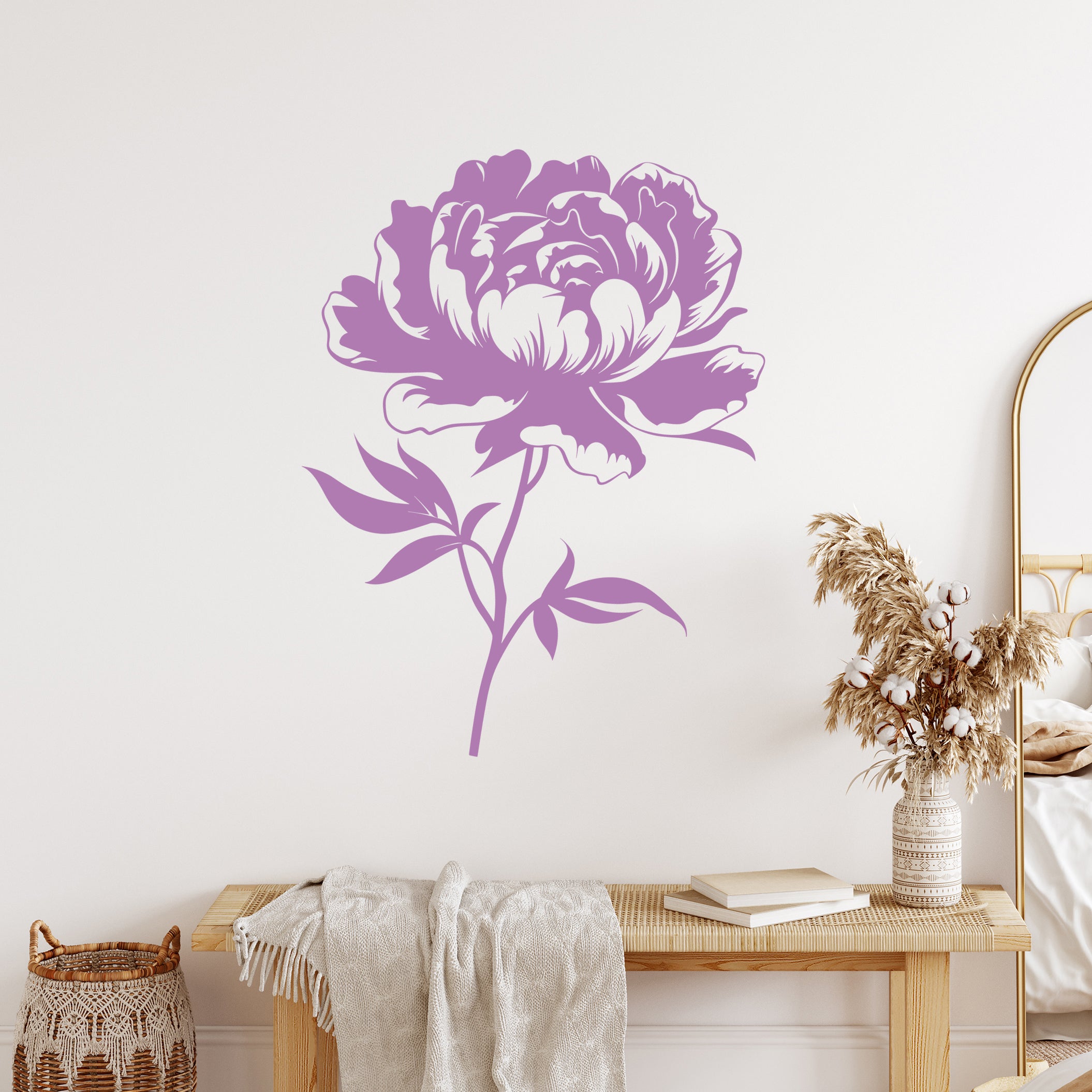 Wandtattoo Pfingstrose