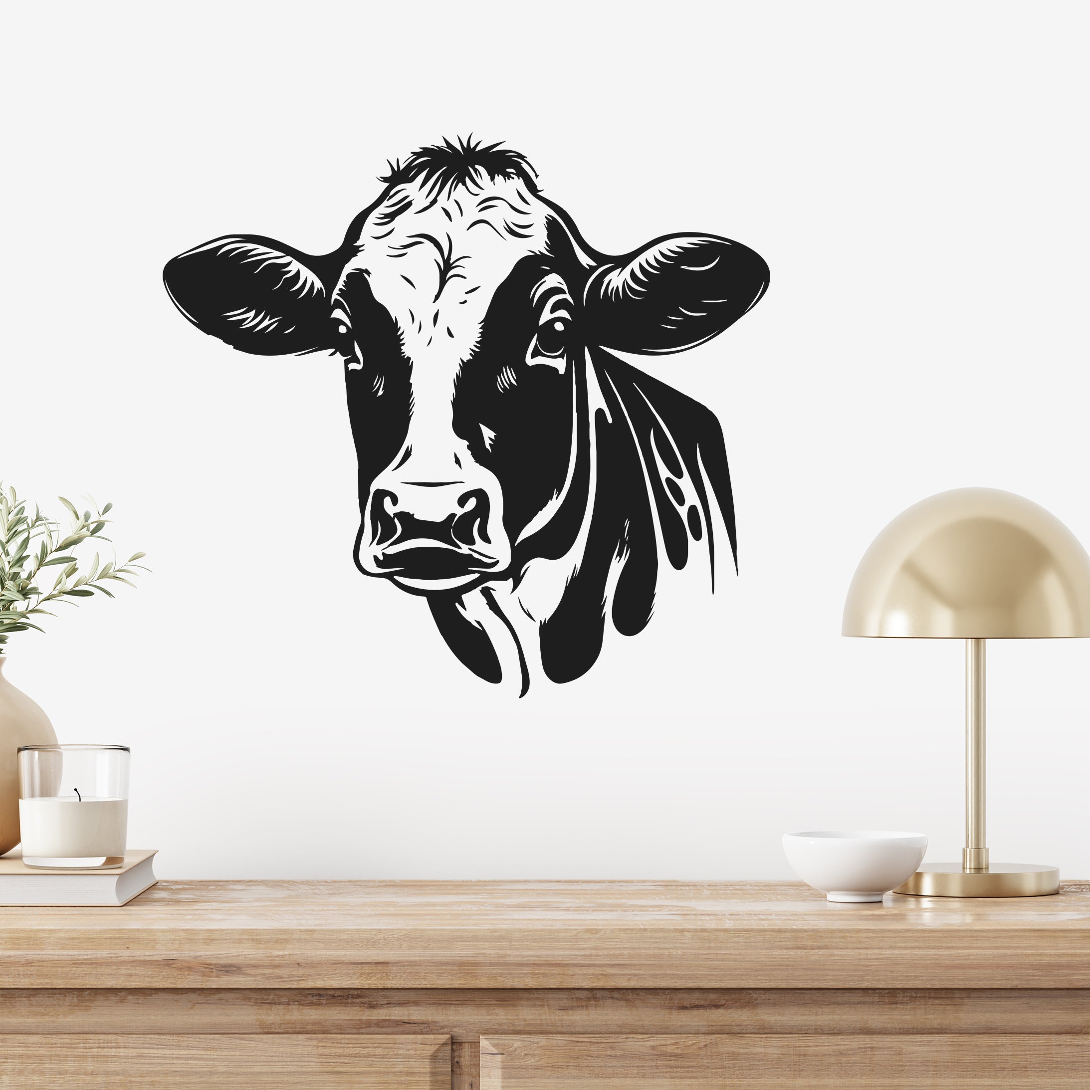 Wandtattoo Kuh