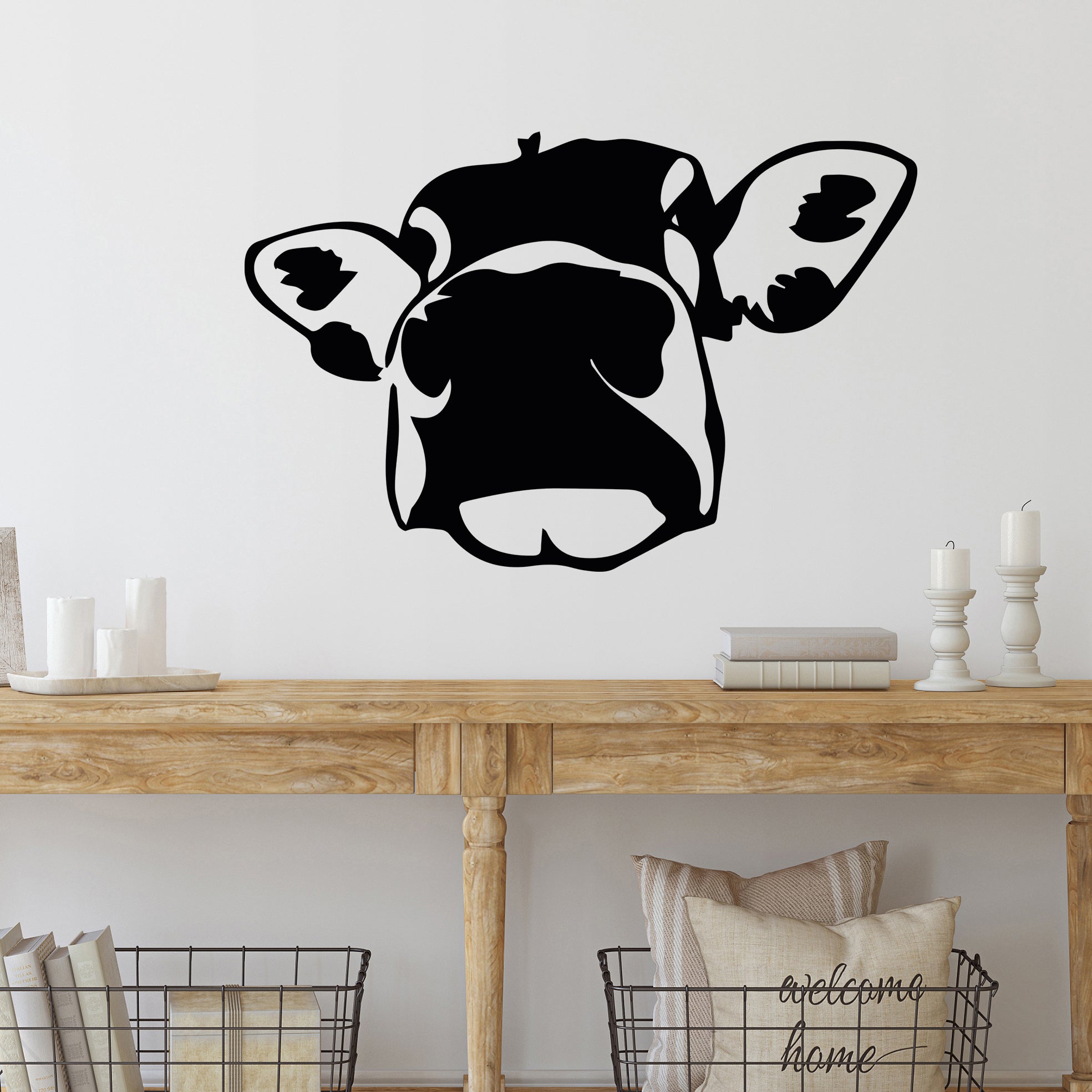 Wandtattoo Kuhkopf