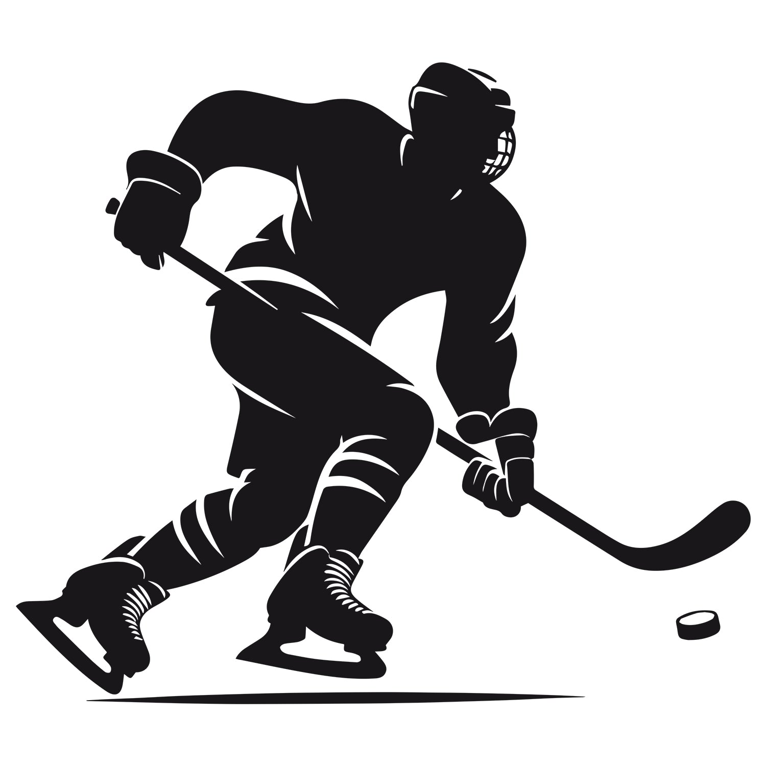 Wandtattoo Eishockeyspieler